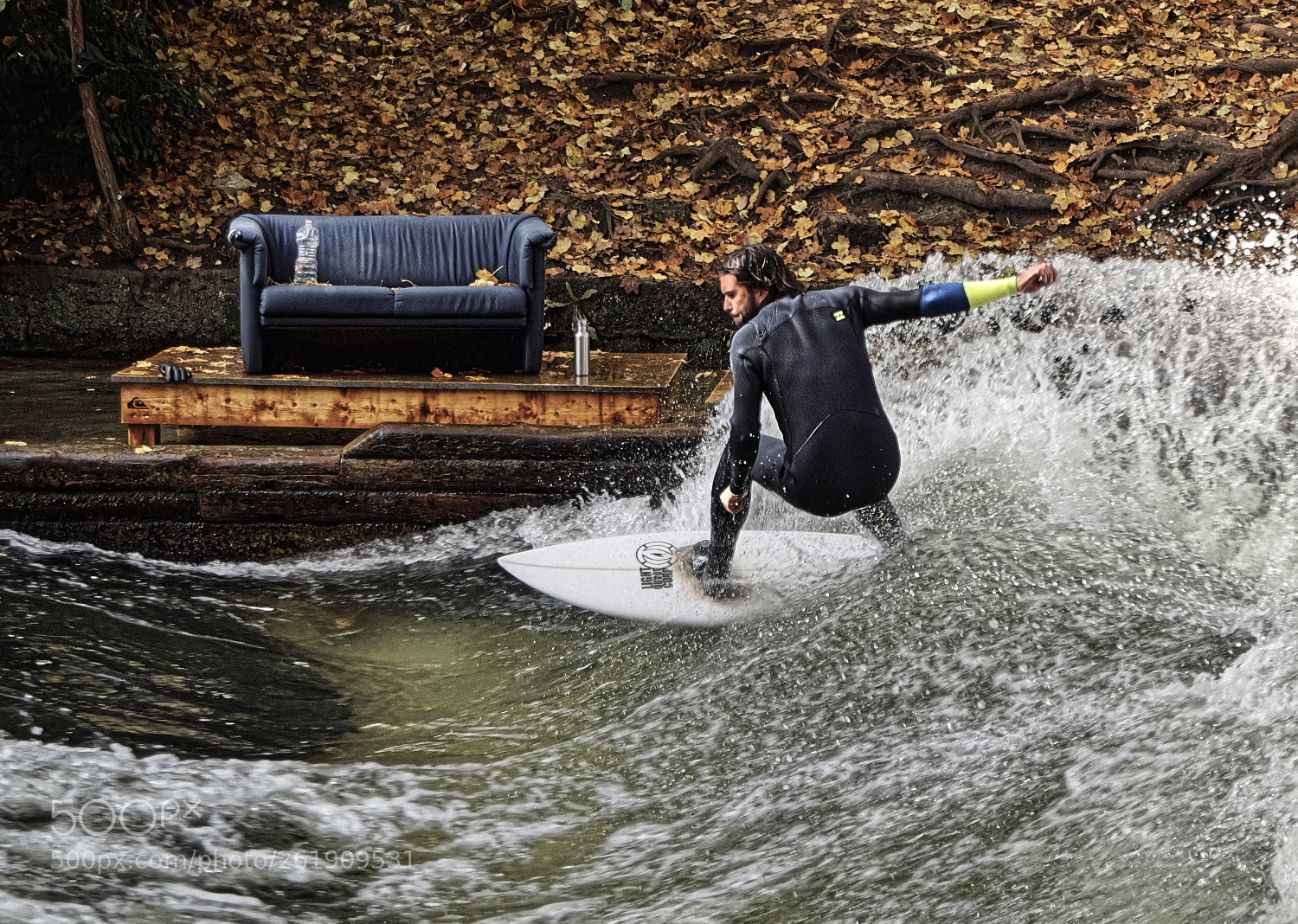 Sony SLT-A58 sample photo. Blaue stunde am eisbach photography