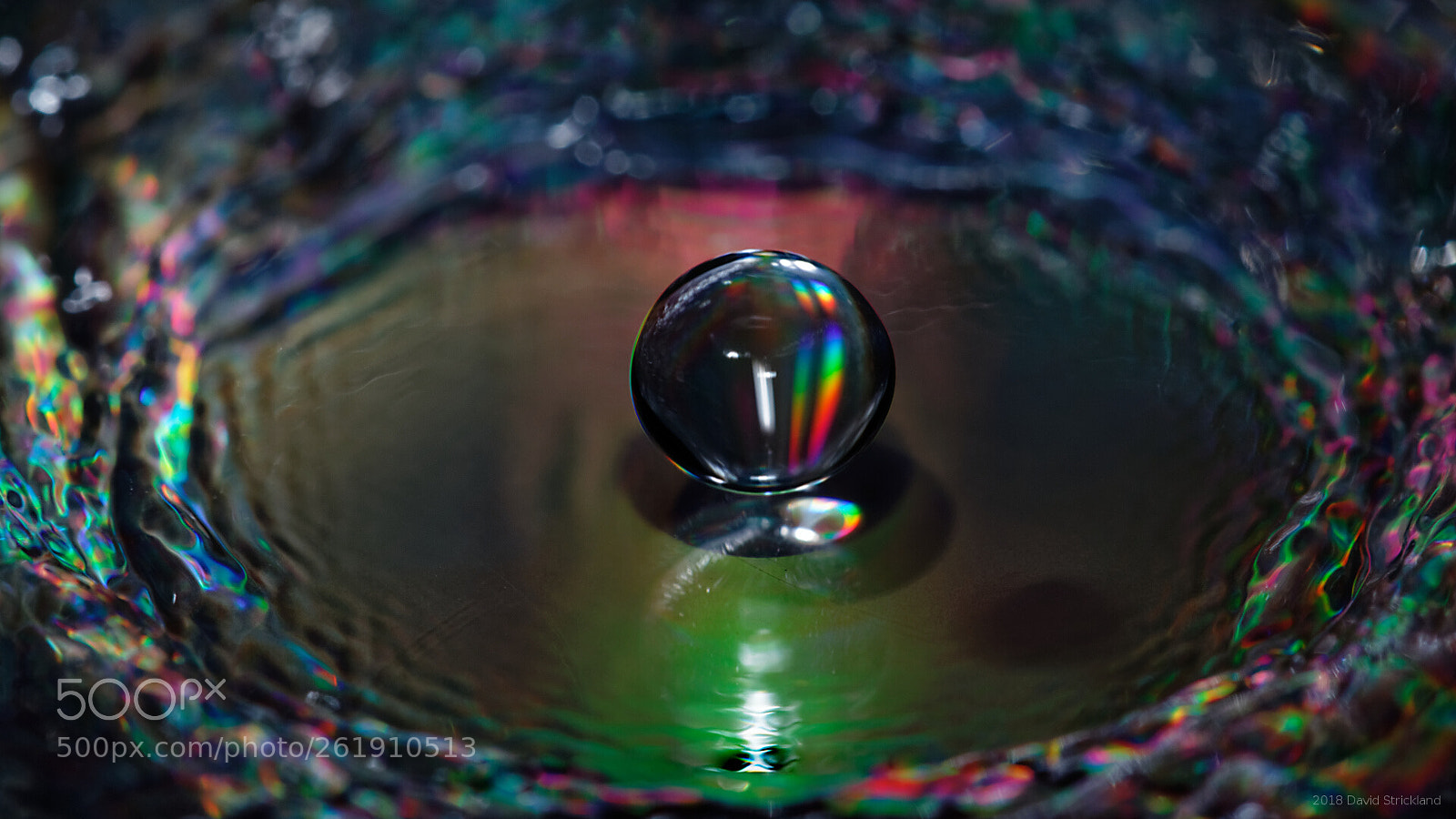 Canon EF 100mm F2.8L Macro IS USM sample photo. Rainbow drop photography