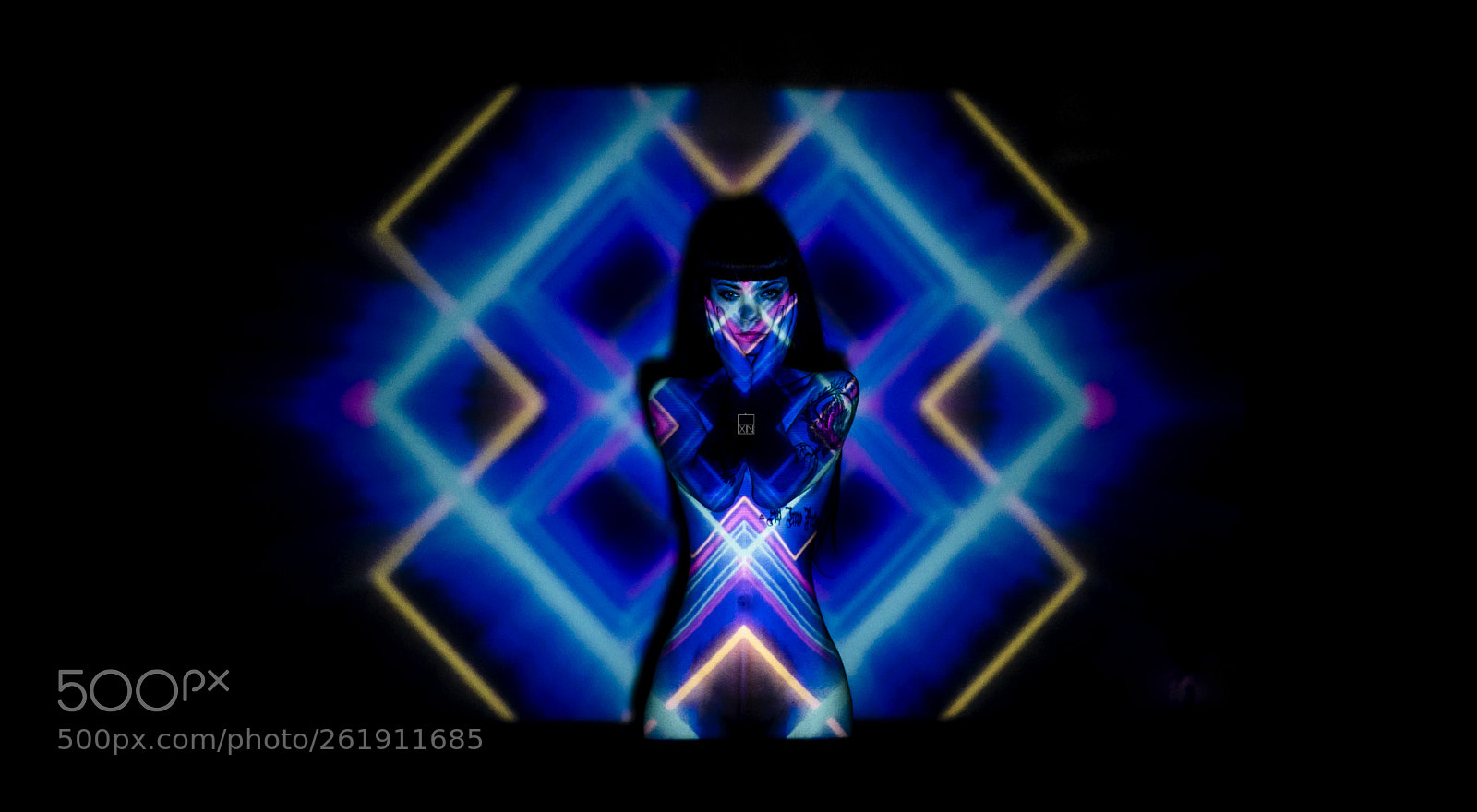 Sony a7 II sample photo. Neon girl photography