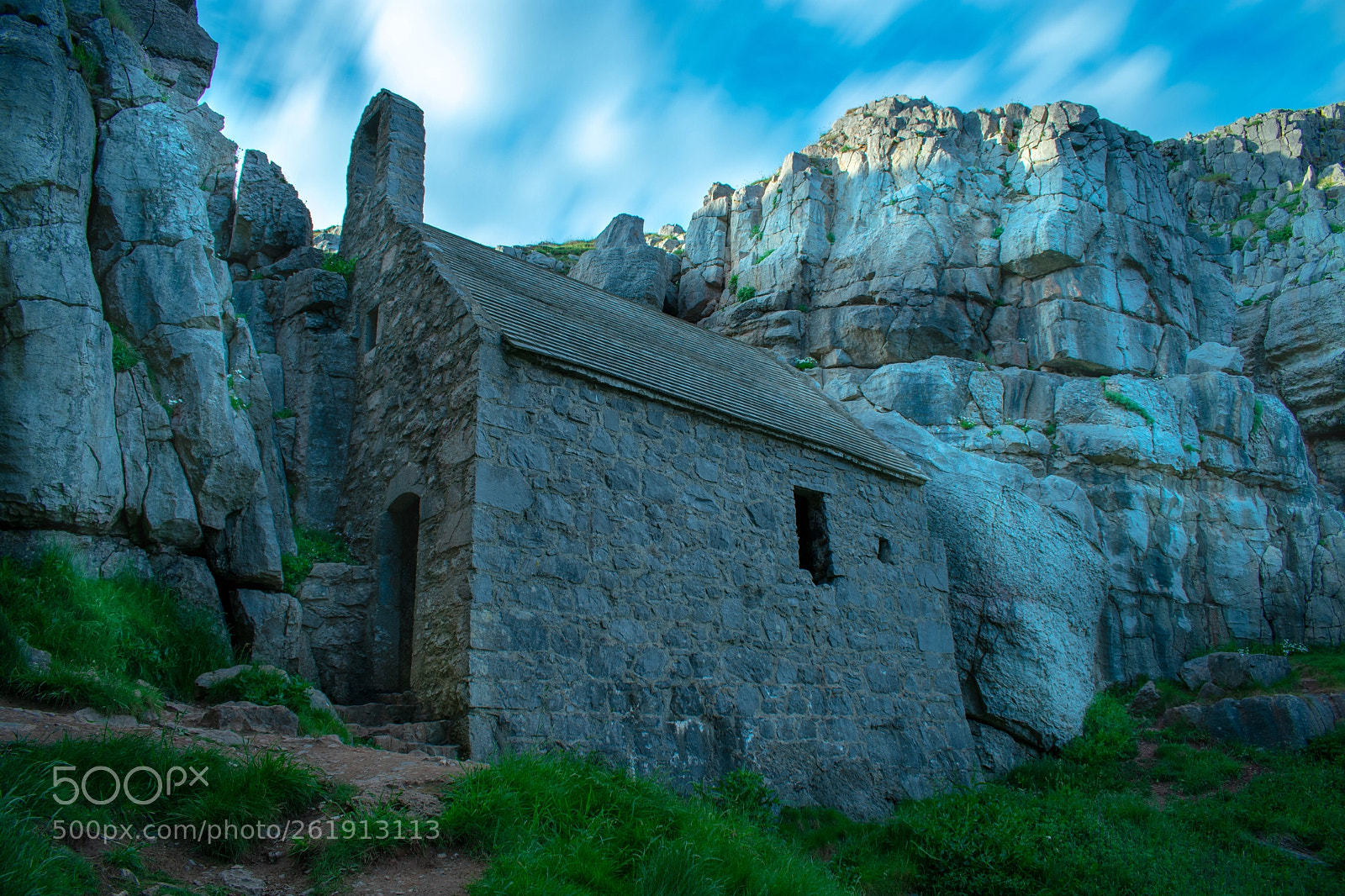 Nikon D3400 sample photo. Saint govan chapel photography