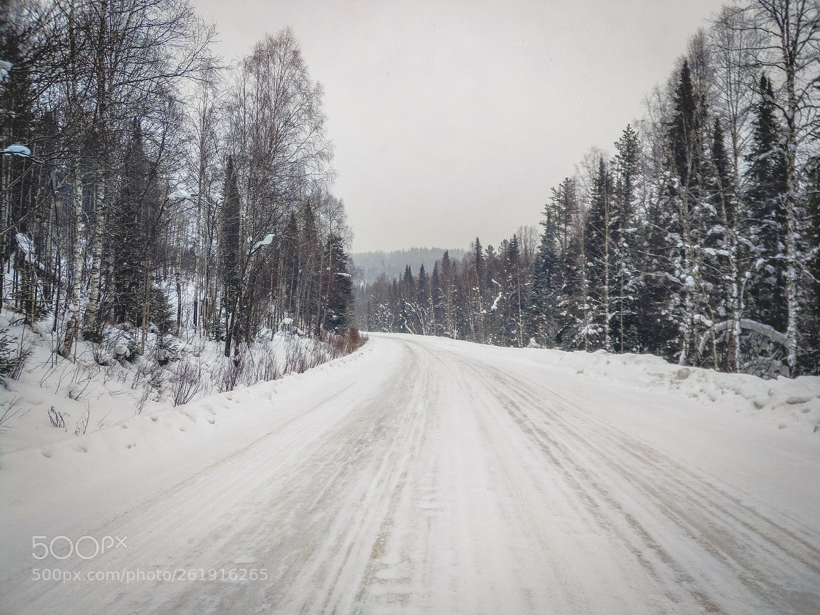 Xiaomi Mi-4c sample photo. зимняя дорога photography
