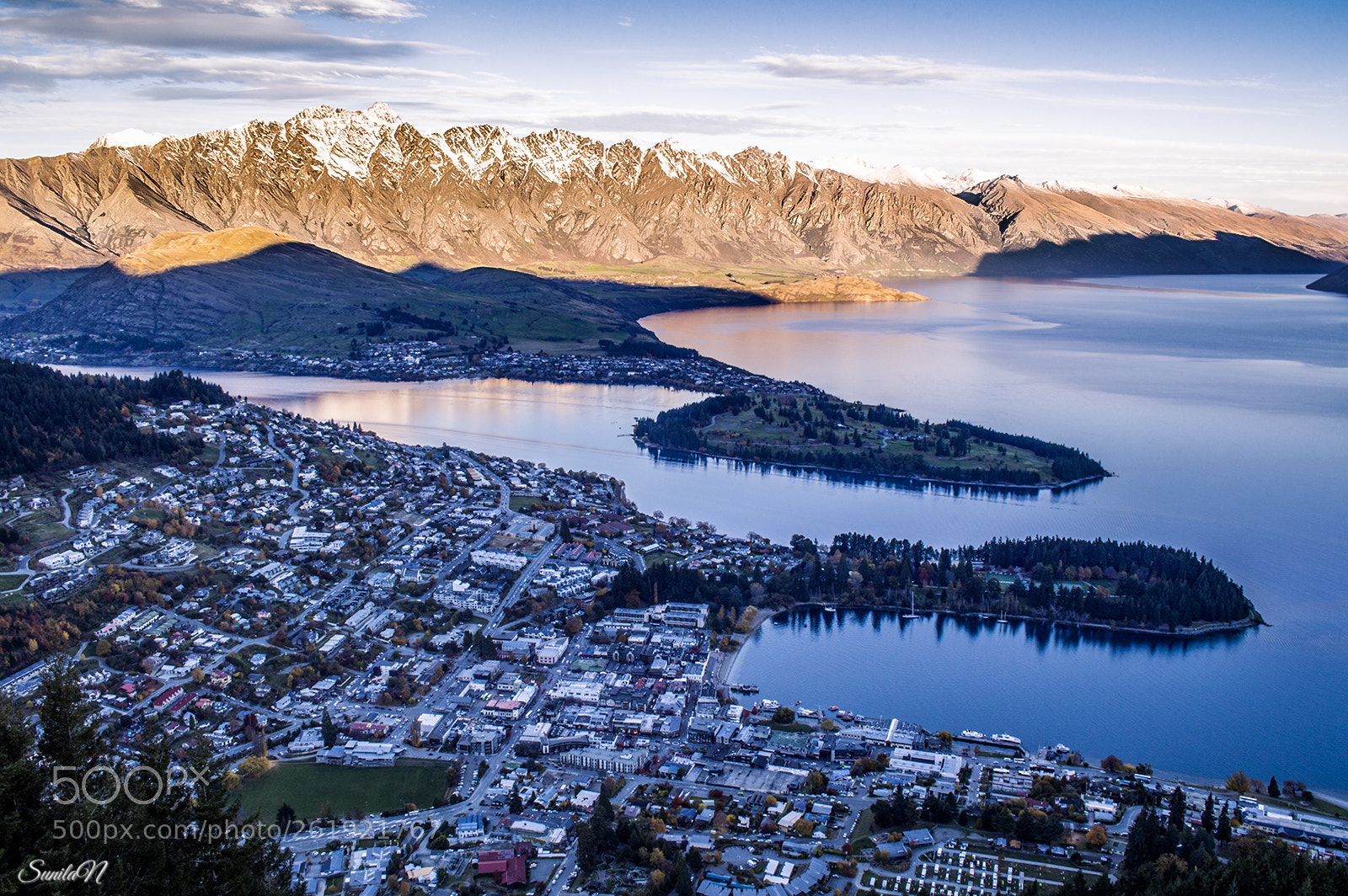 Nikon D3200 sample photo. Queenstown at sunset photography