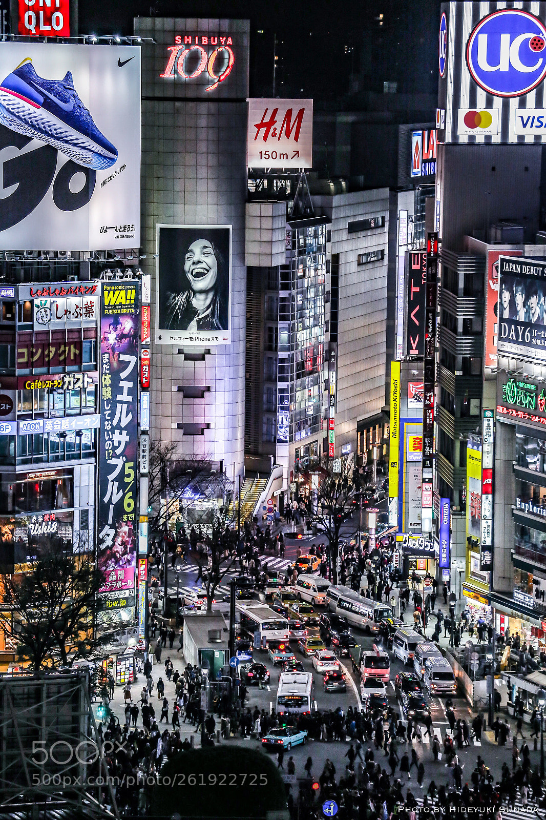 Canon EOS 6D sample photo. Shibuya crossing photography