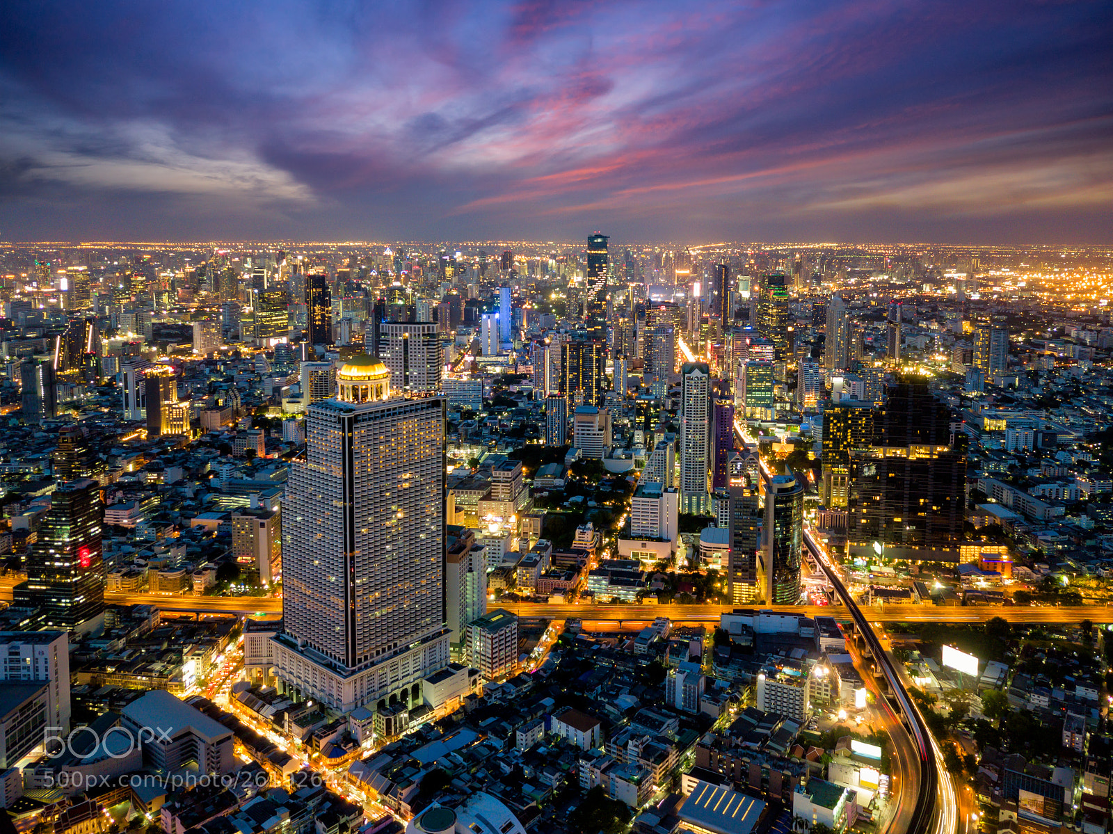 DJI FC220 sample photo. Aerial view of bangkok photography