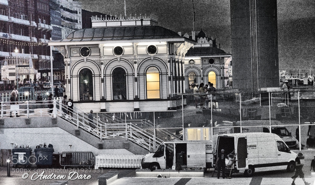 Nikon D810 sample photo. Brighton seafront at night photography