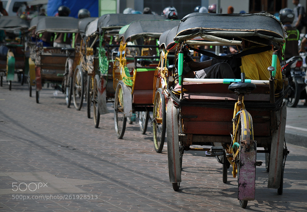 Nikon D90 sample photo. Colorfull rickshaw photography