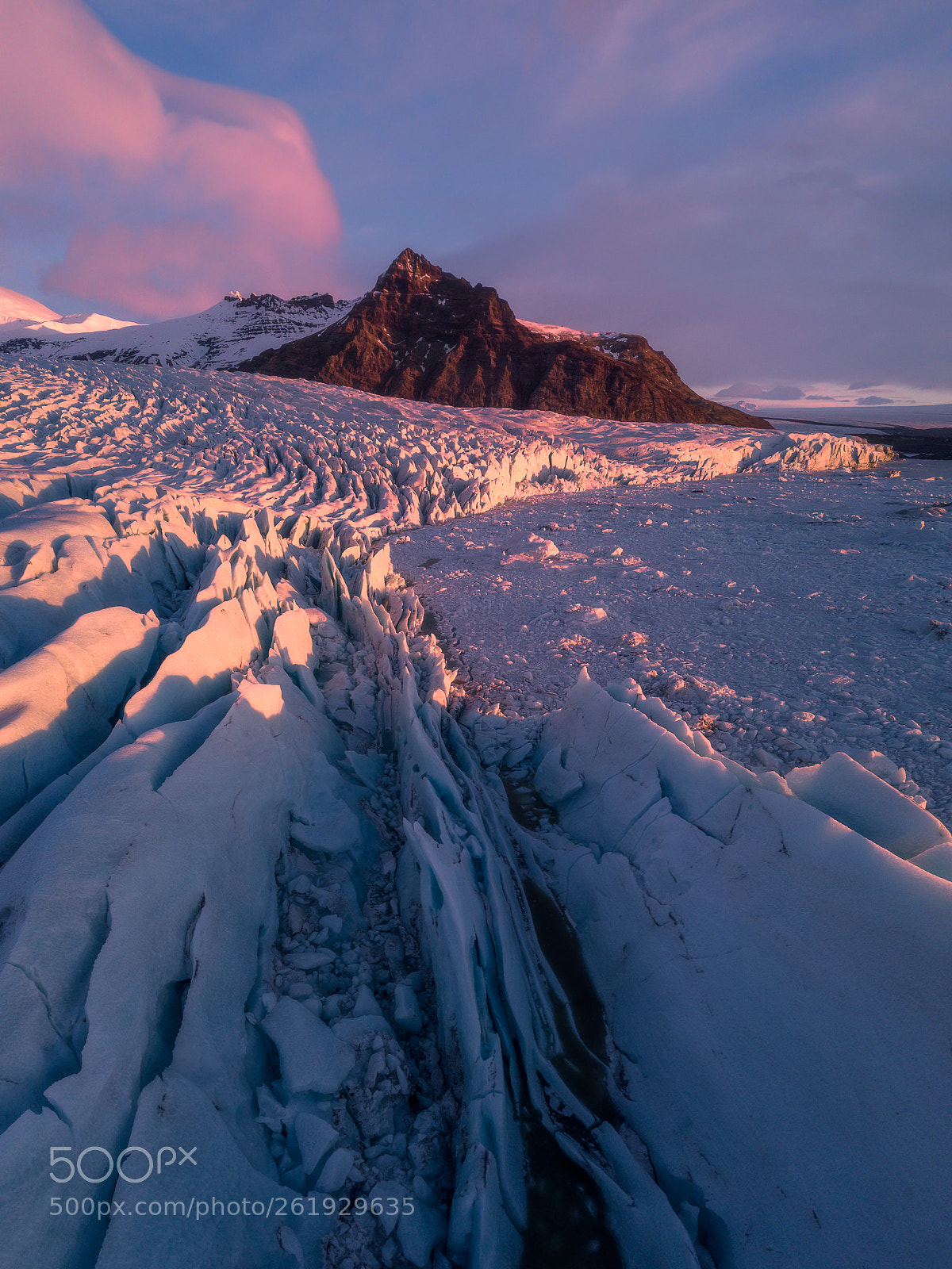 DJI FC220 sample photo. Fjallsarlon sunrise photography