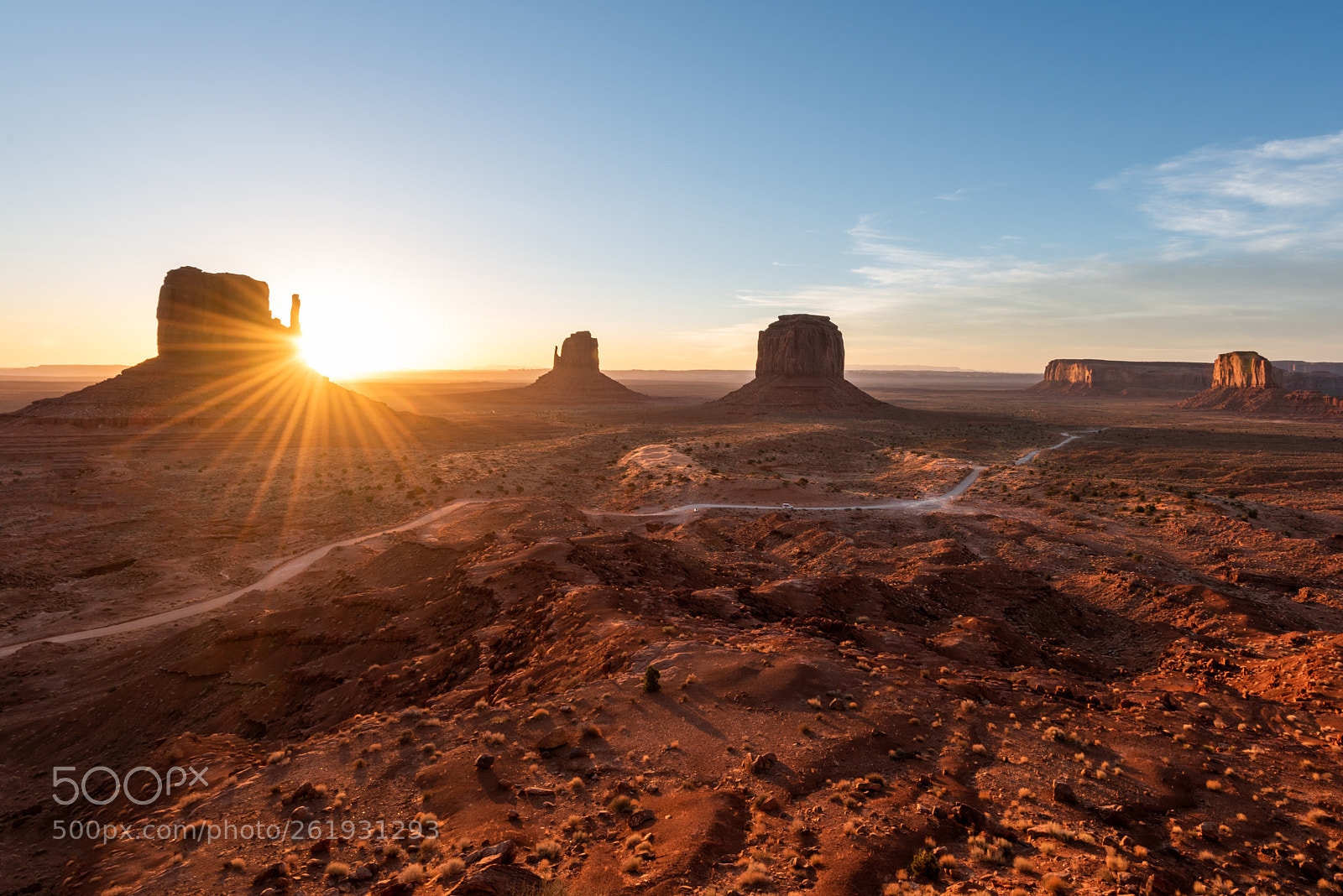 Nikon D810 sample photo. Sunrise over monument valley photography
