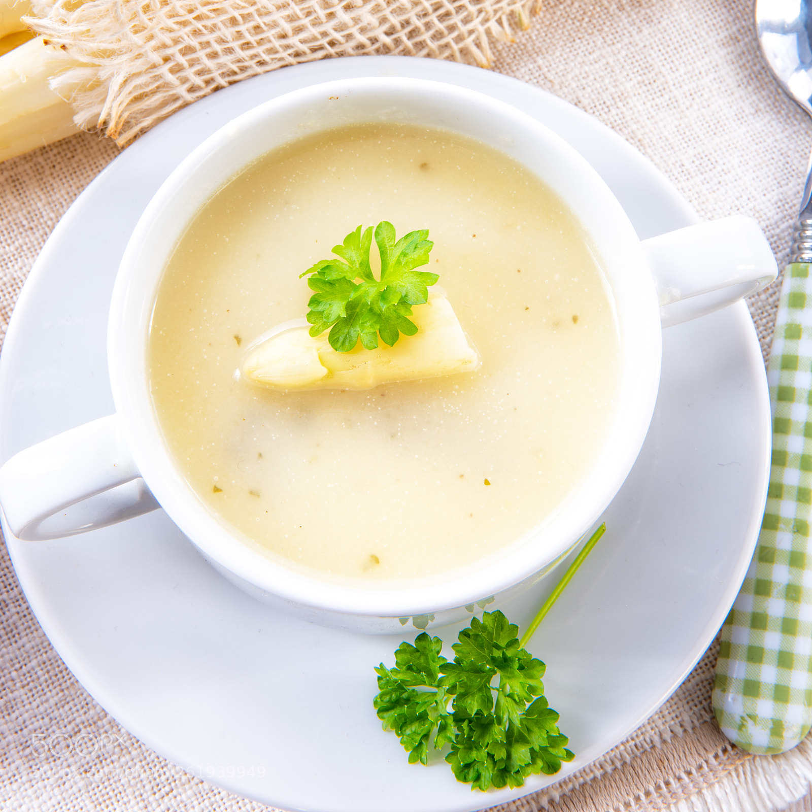 Nikon D810 sample photo. Asparagus cream soup with photography
