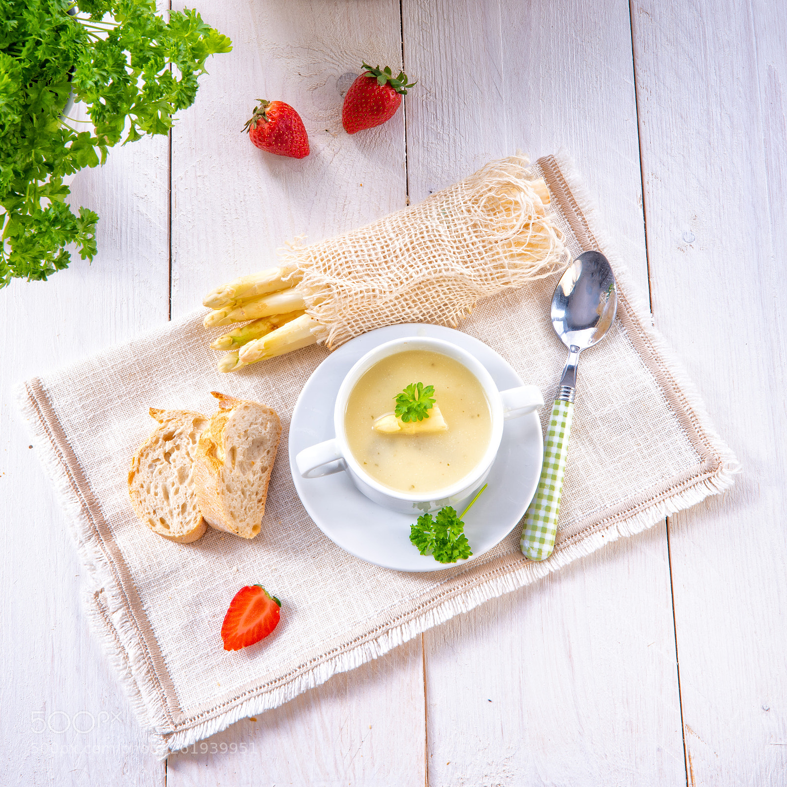 Nikon D810 sample photo. Asparagus cream soup with photography