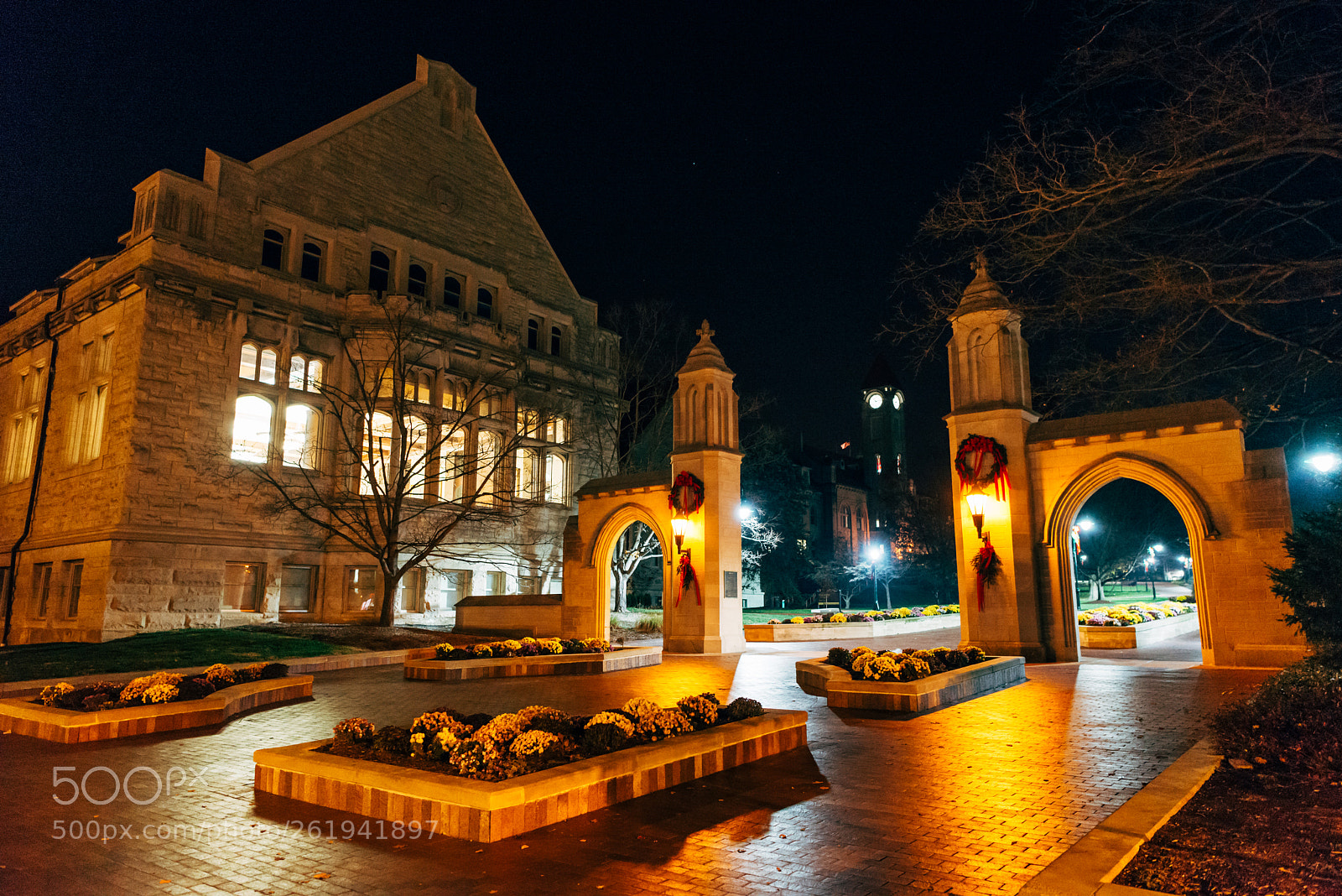 Nikon D610 sample photo. Sample gates at night photography