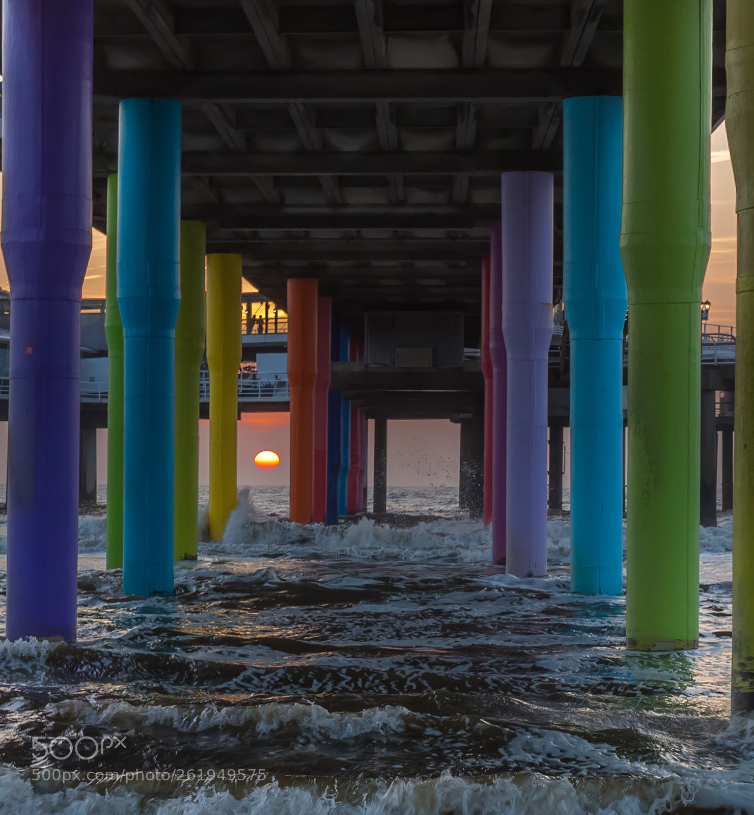 Canon EOS 6D sample photo. Sunset scheveningen pier photography