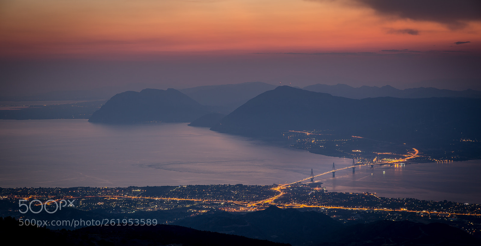 Canon EOS 6D sample photo. Rio-antirio bridge from above photography