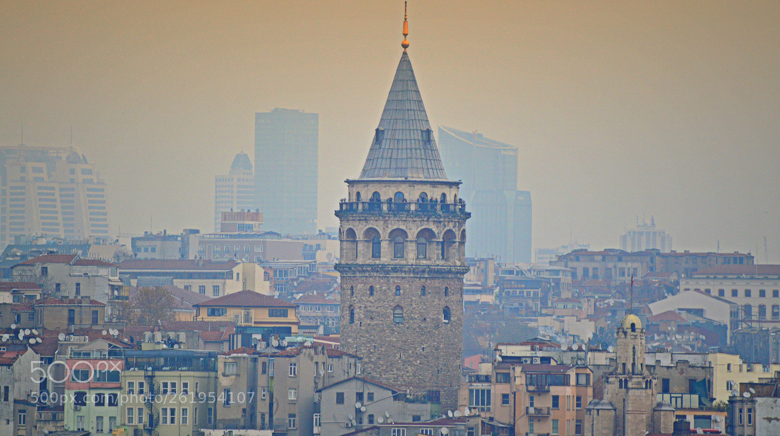 Nikon D3200 sample photo. Galata tower remote view photography