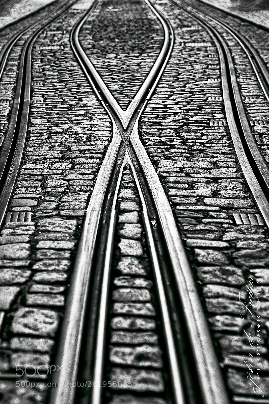 Canon EOS 5D Mark II sample photo. Tram tracks photography