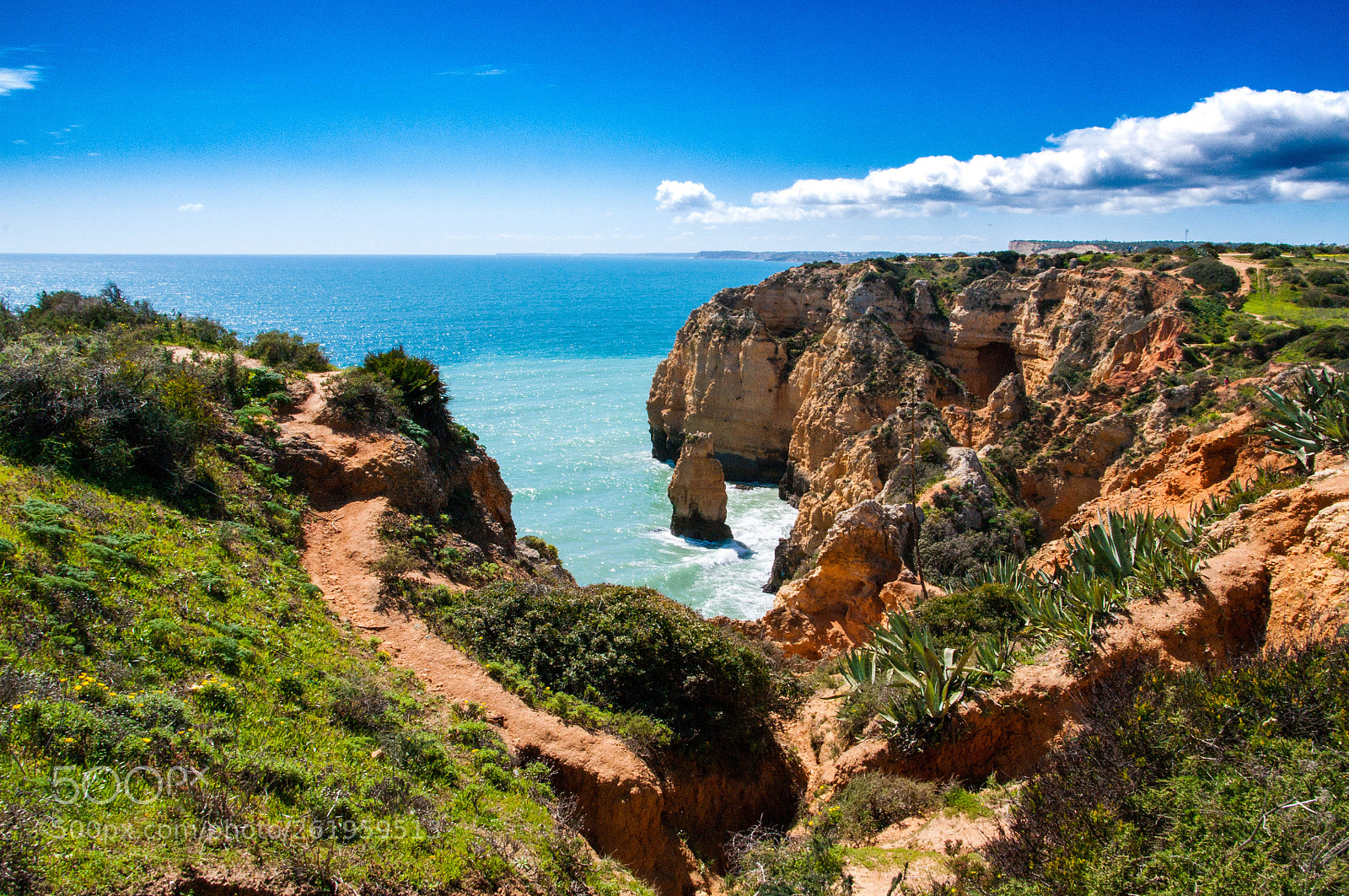 Pentax K-7 sample photo. Algarve coastline photography