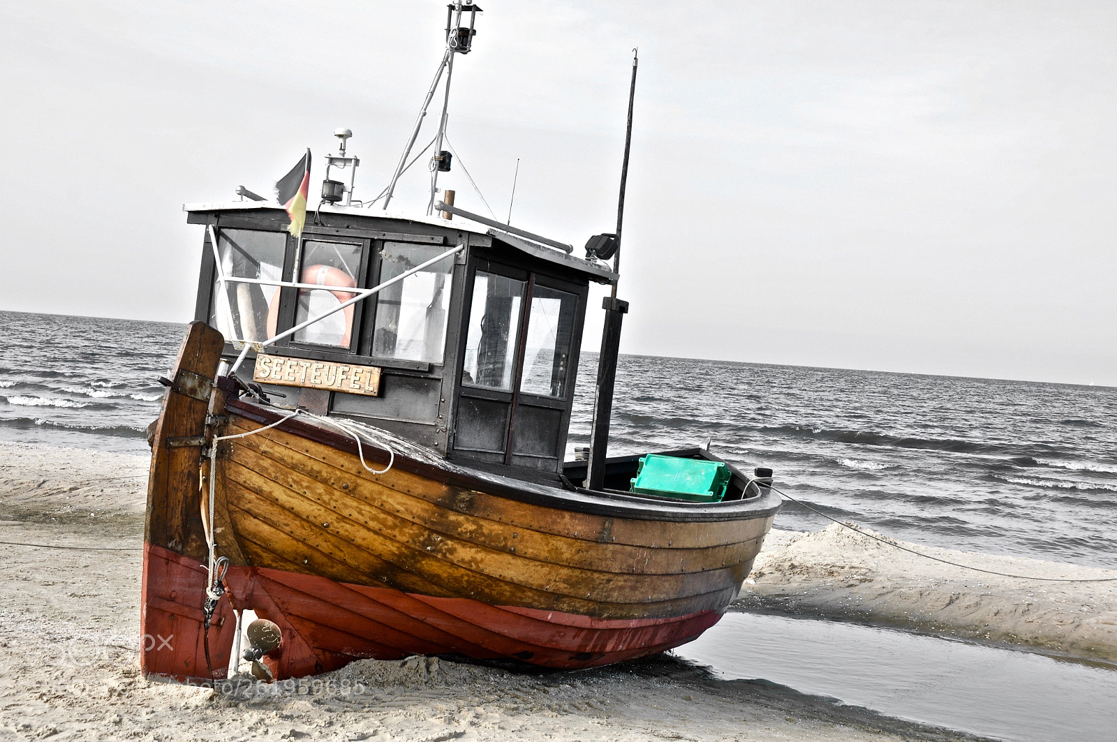 Nikon D90 sample photo. Baltic sea fishing boat photography