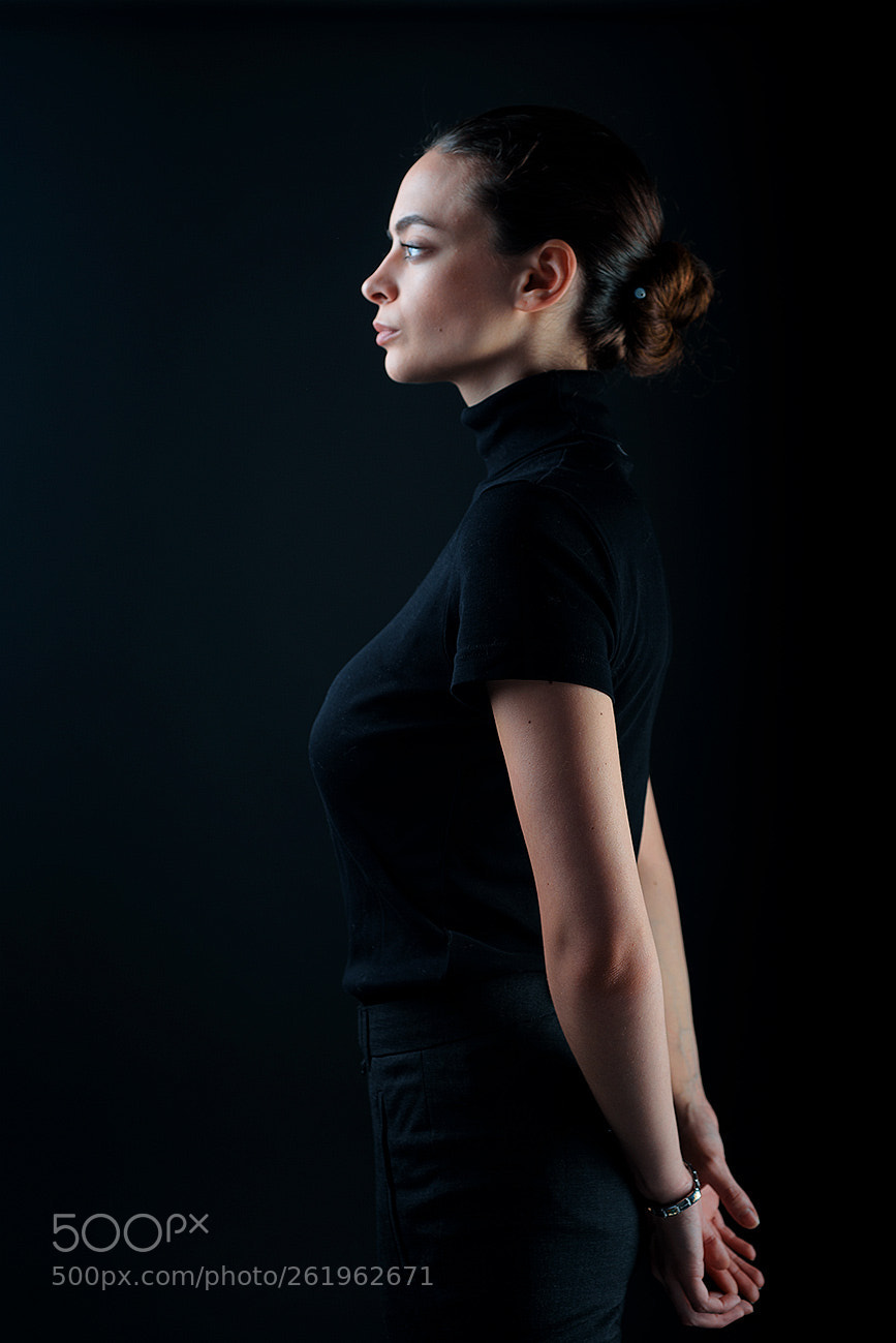 Nikon D750 sample photo. Diana in black photography