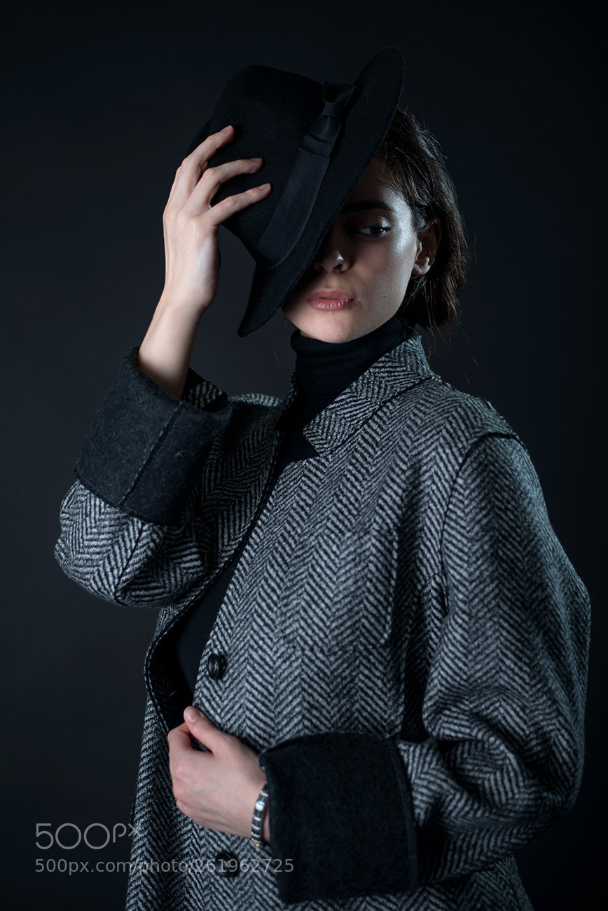 Nikon D750 sample photo. Diana in black photography
