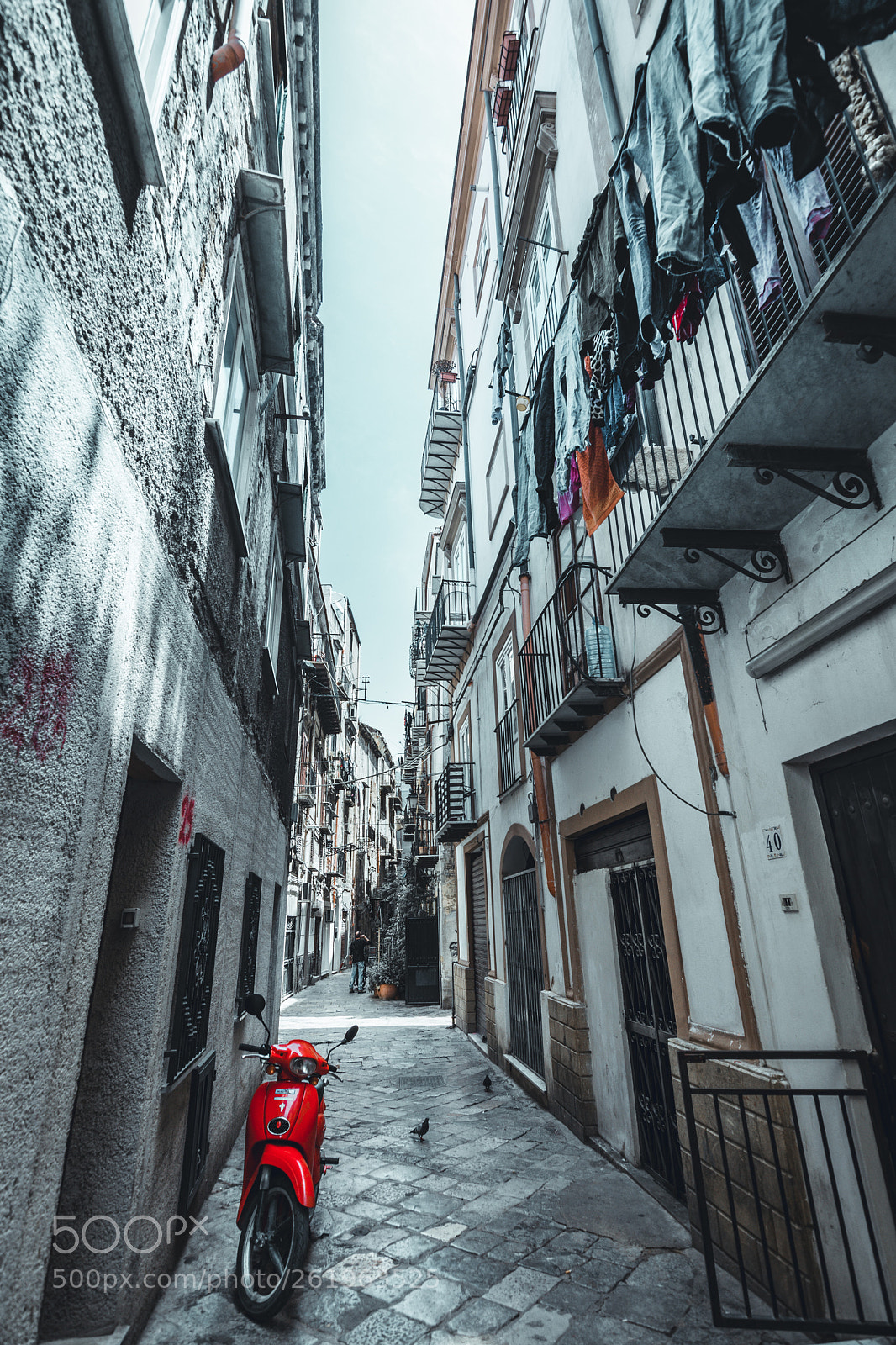 Nikon D7100 sample photo. The red vespa photography
