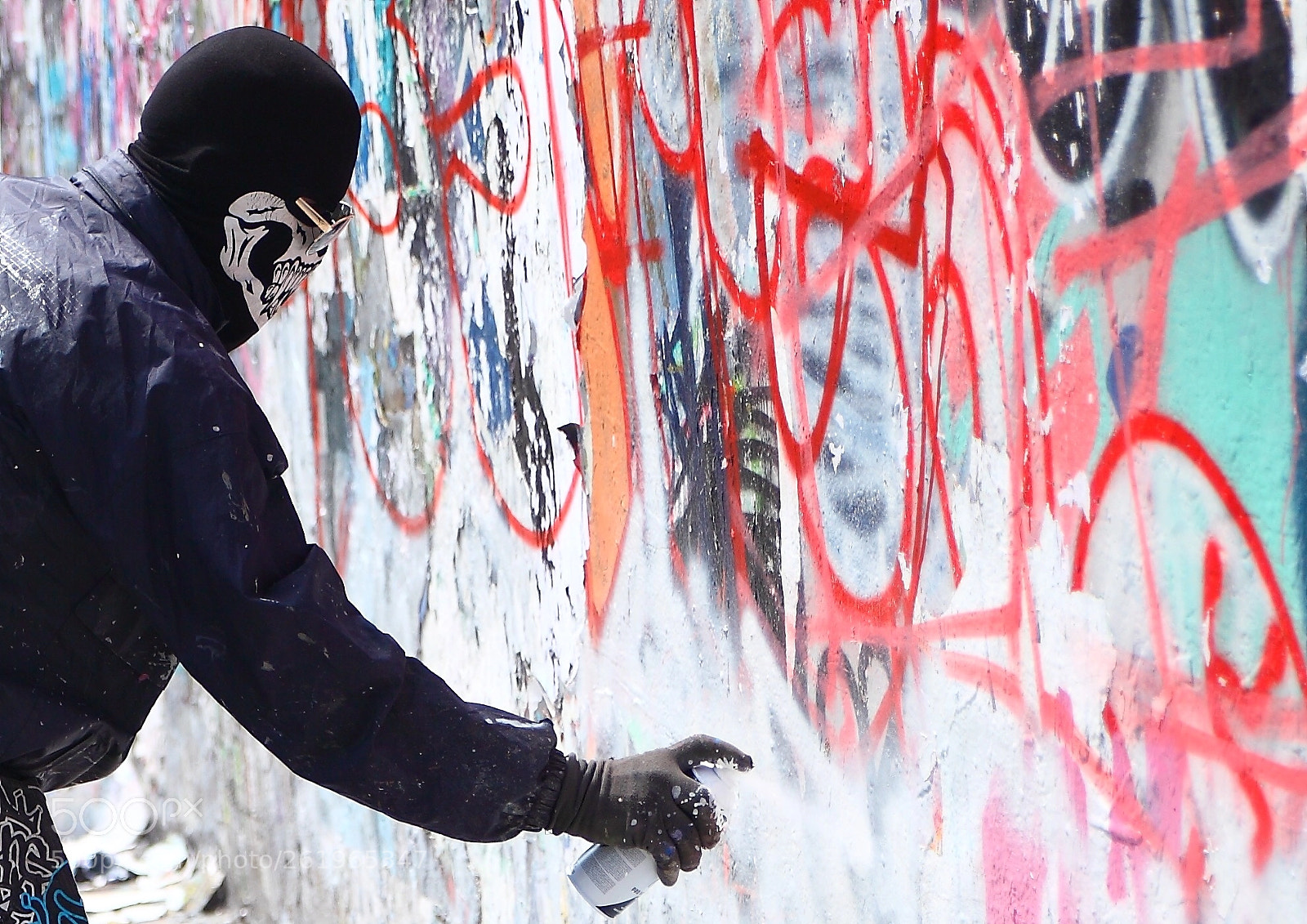 Canon EOS 5D Mark II sample photo. The graffiti sprayer photography