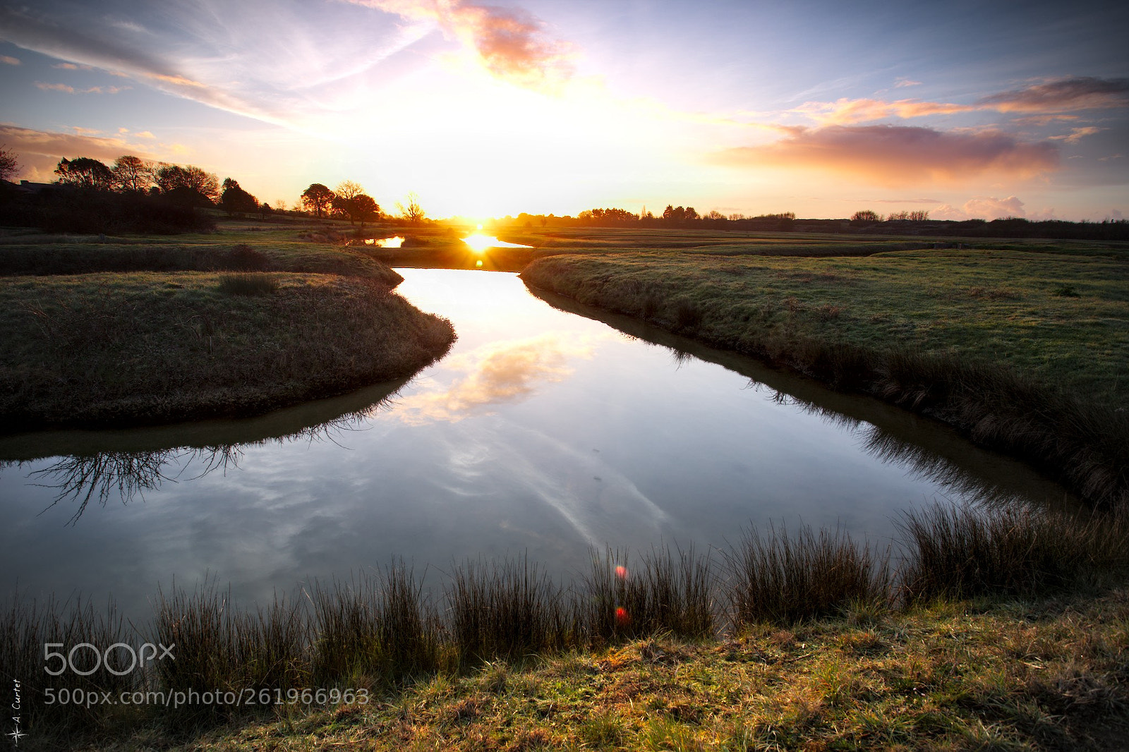Canon EOS 6D + Canon EF 17-40mm F4L USM sample photo. Sunrise over marshs photography