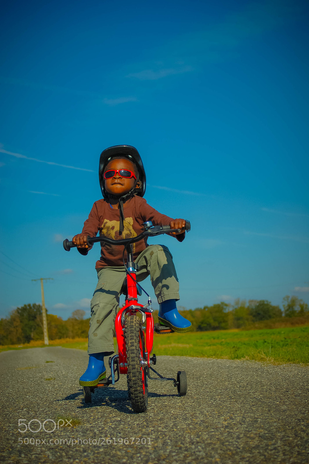 Nikon D50 sample photo. Kid on bicycle photography