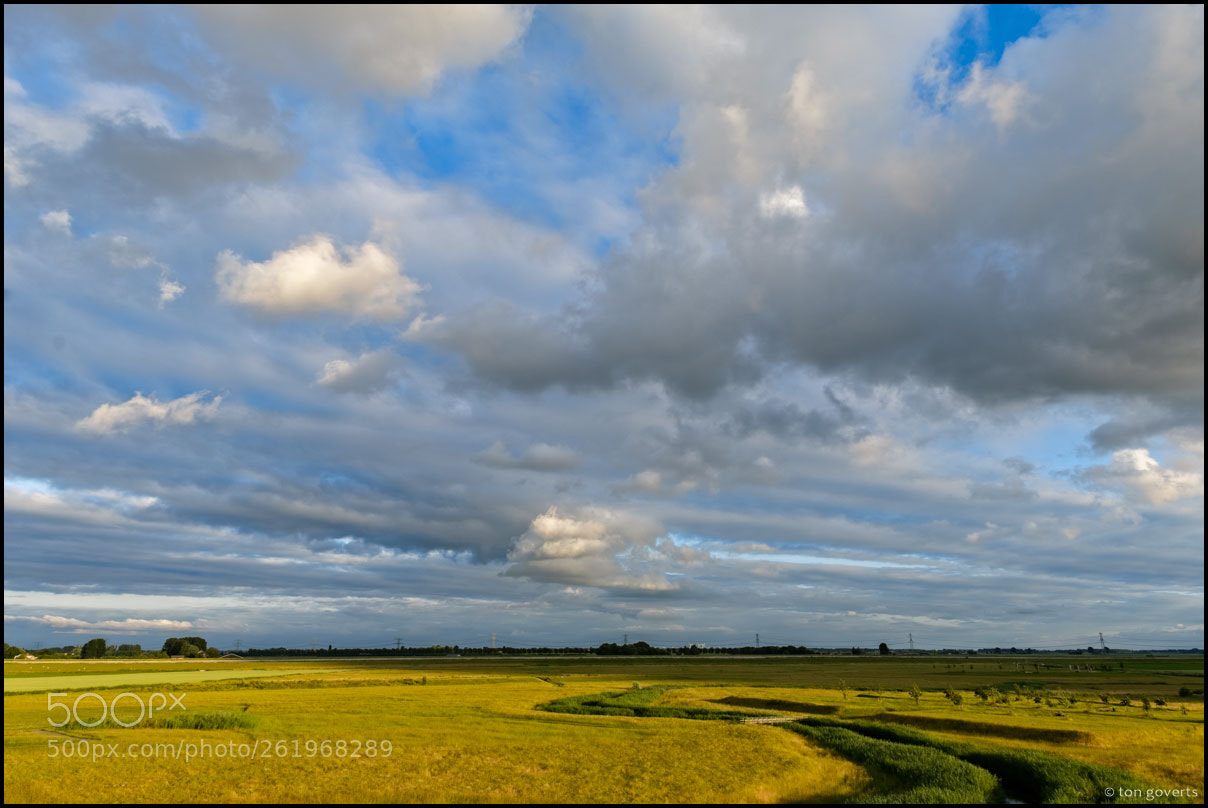 Fujifilm X-T2 sample photo. Evening clouds photography