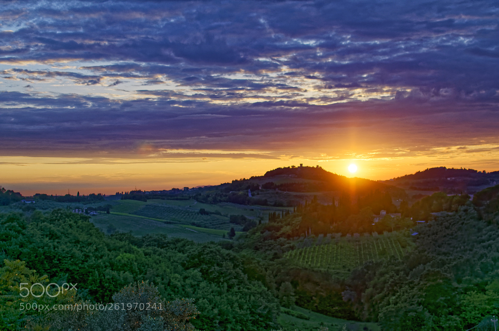 Nikon AF-S DX Nikkor 35mm F1.8G sample photo. Sunset in tuscany photography