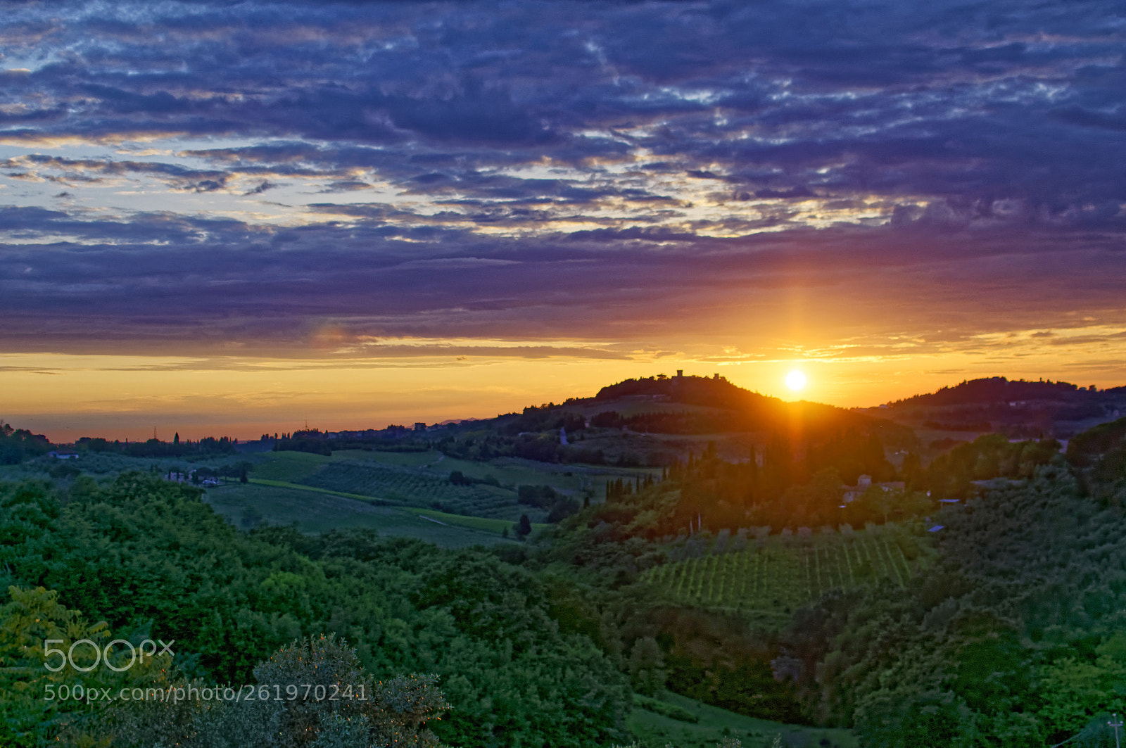 Nikon D5000 sample photo. Sunset in tuscany photography