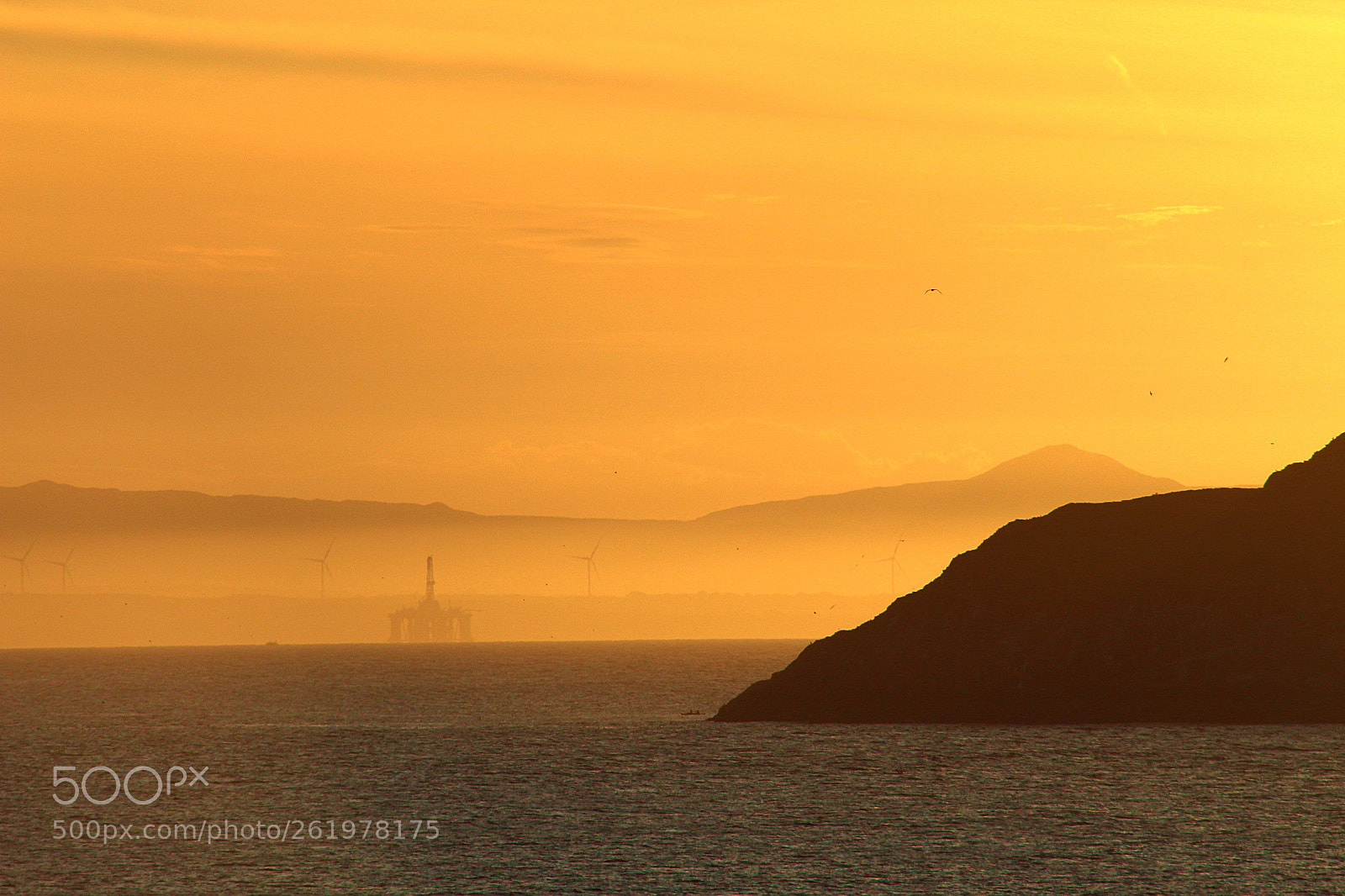 Canon EF 75-300mm f/4-5.6 sample photo. Sunset over fife photography