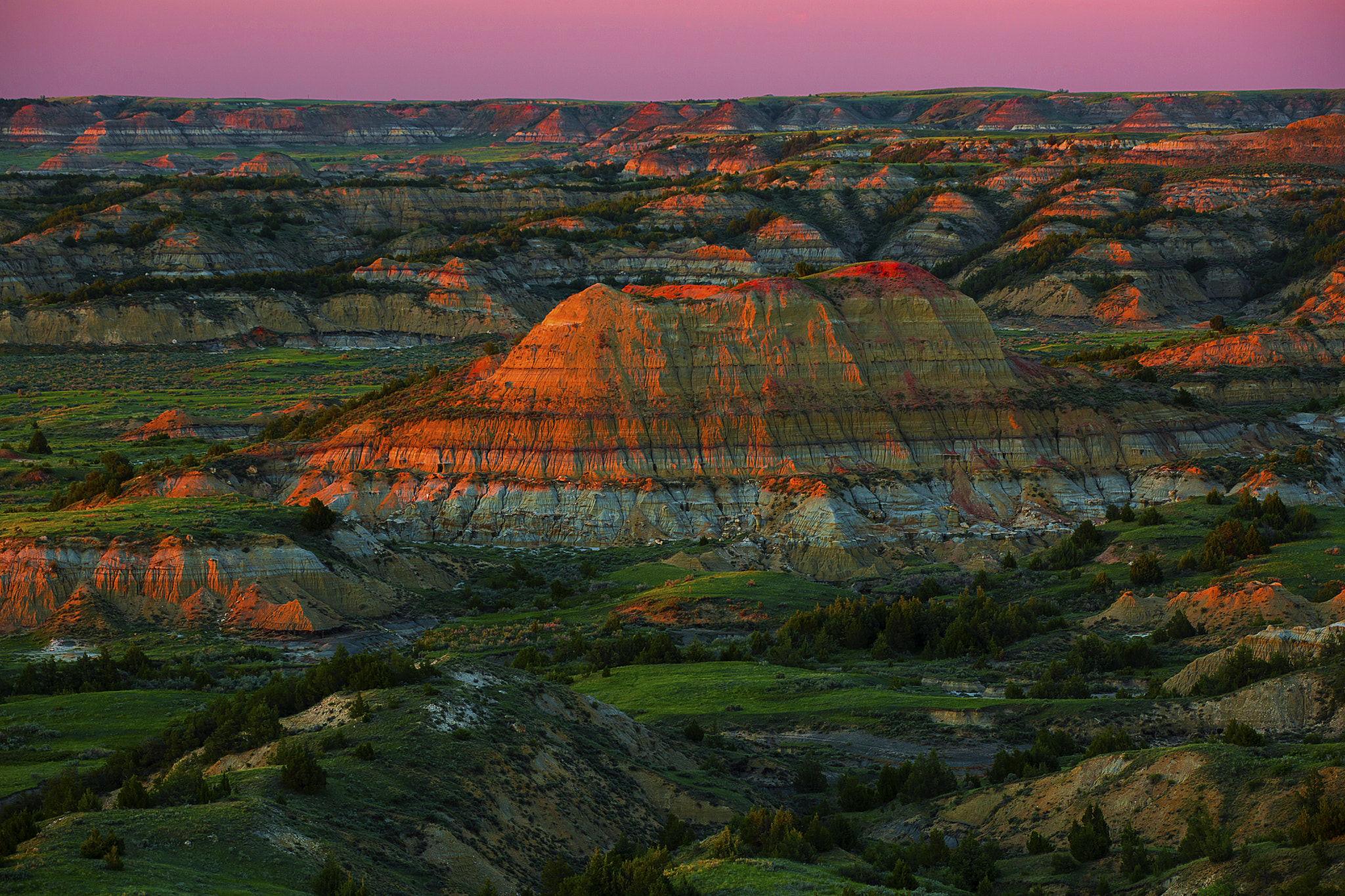 North Dakoda, Painted Canyon, Sunset, Theodore Roo