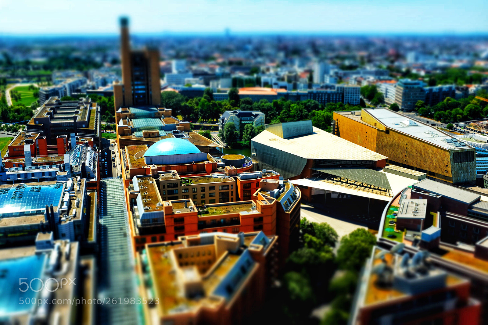 Fujifilm X100F sample photo. Berlin from above photography