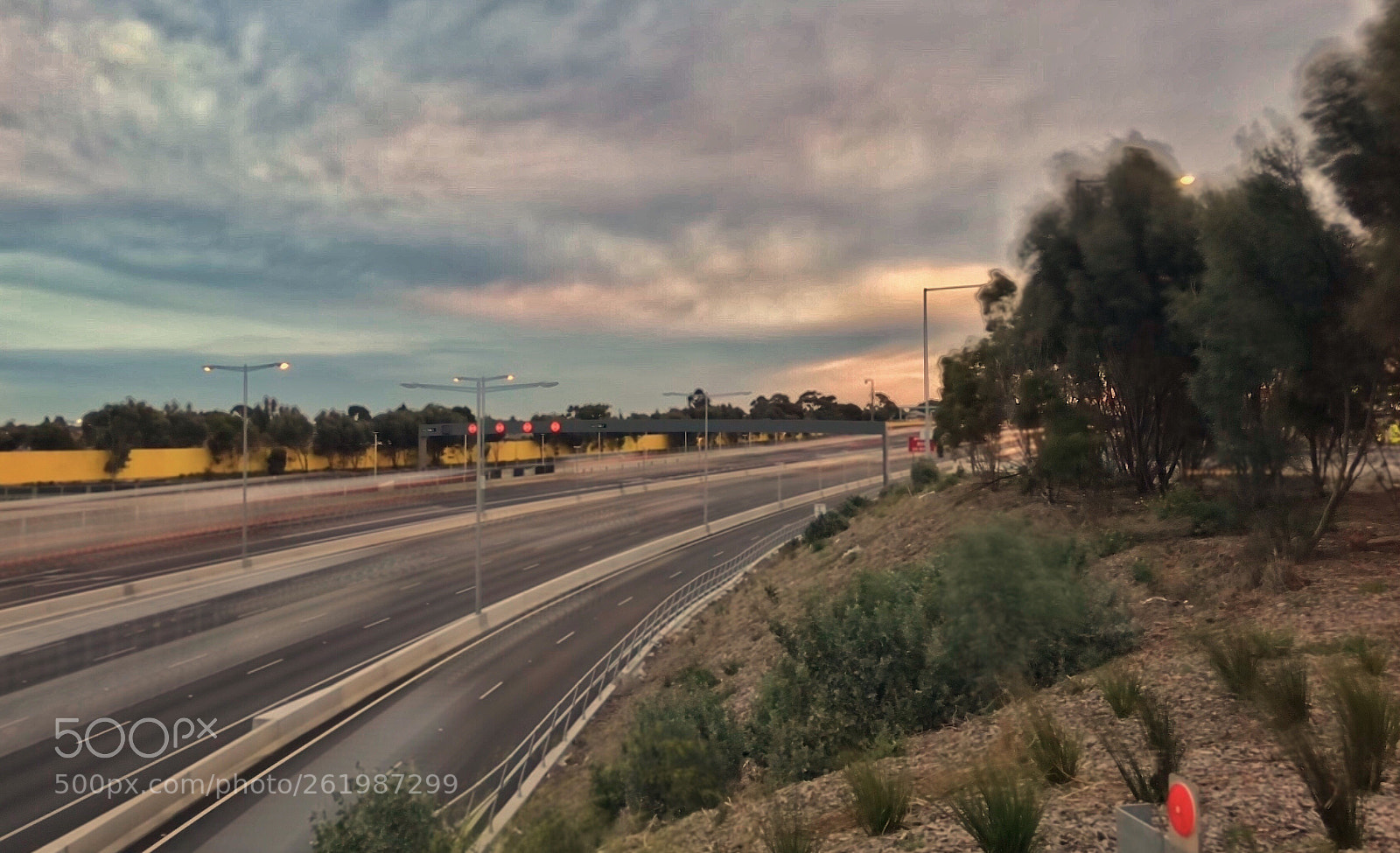 Apple iPhone 8 Plus sample photo. Freeway sunset  photography