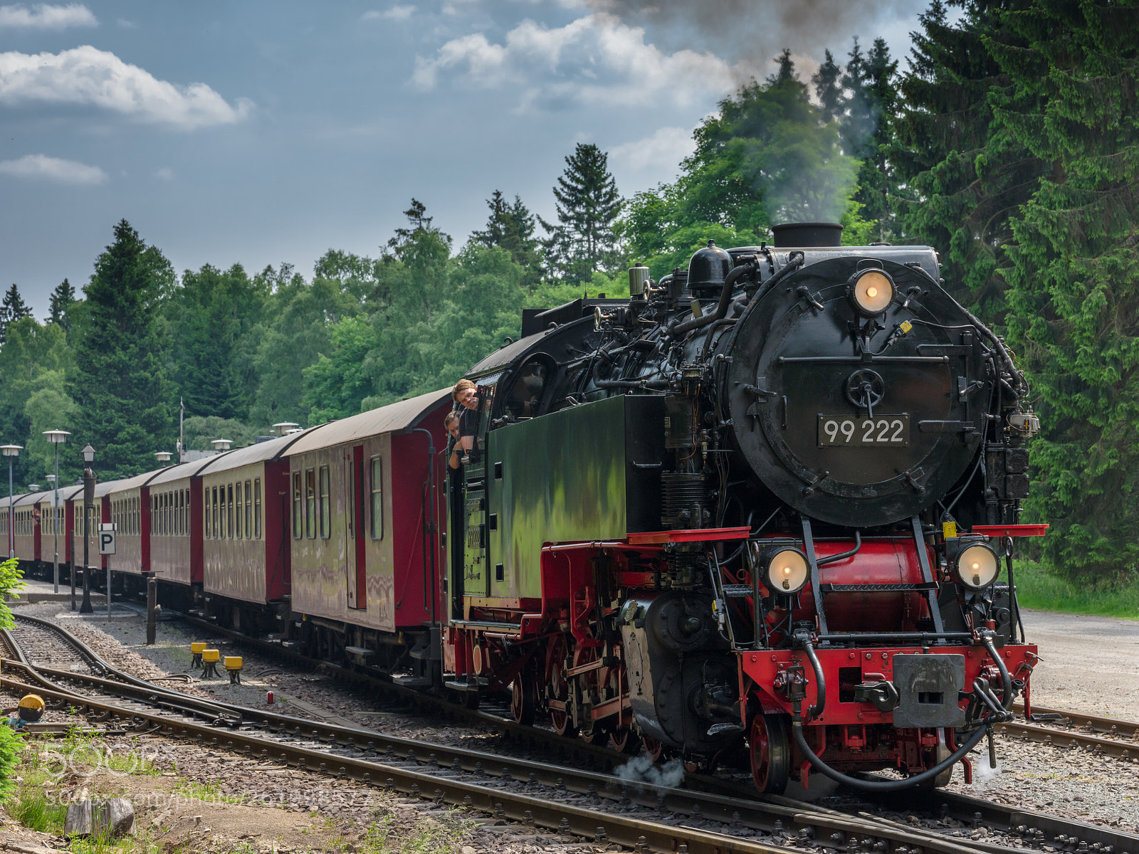 Fujifilm GFX 50S sample photo. Steam train leaving schierke photography