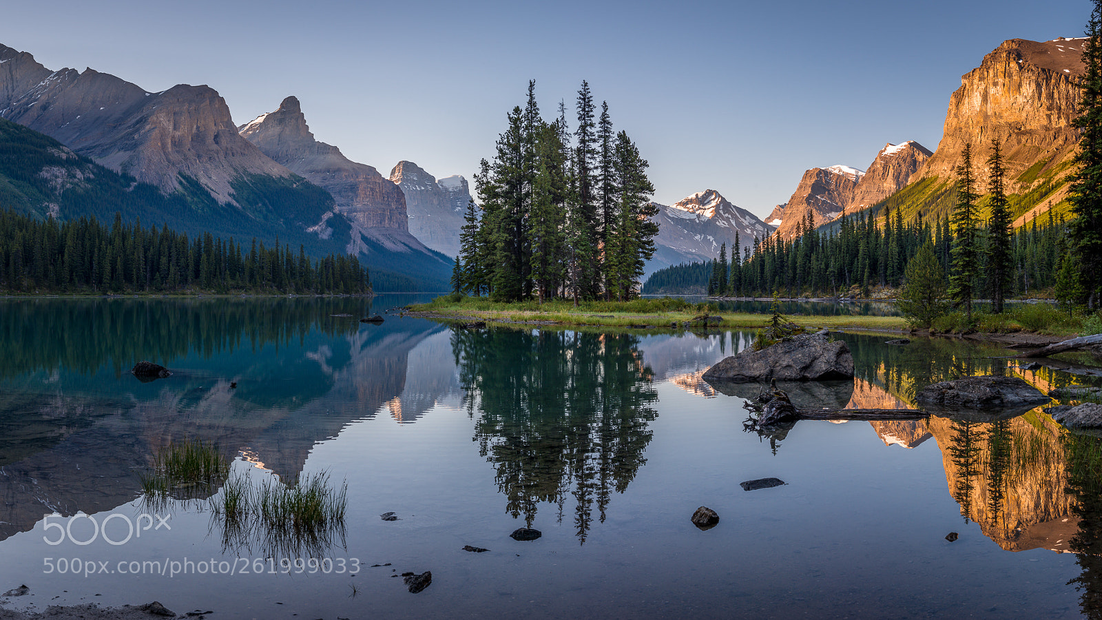 Nikon D800 sample photo. Spirit island, jasper national photography