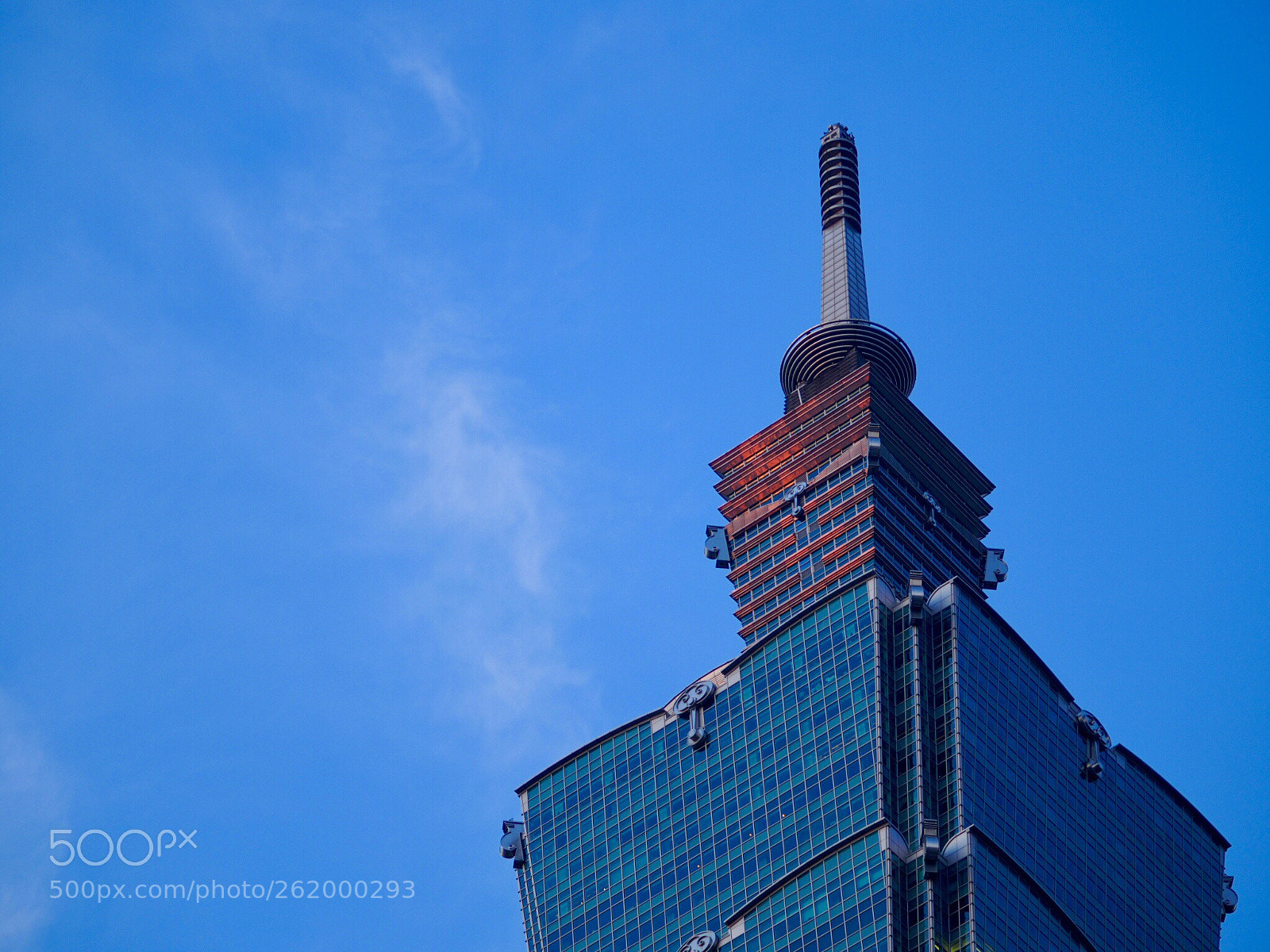 Olympus PEN-F sample photo. Top of taipei101  photography