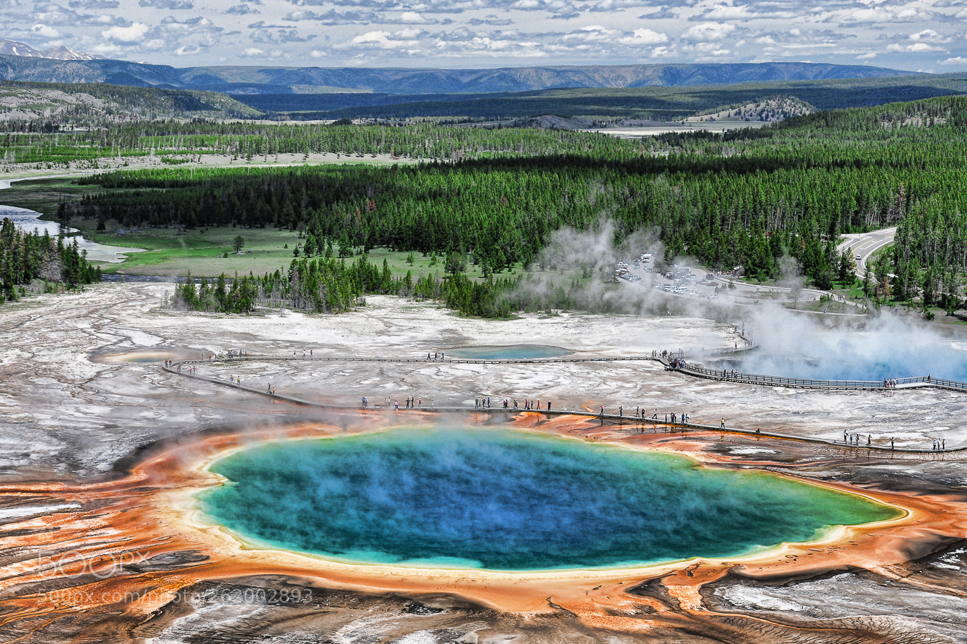 Nikon D90 sample photo. The grand prismatic pool photography
