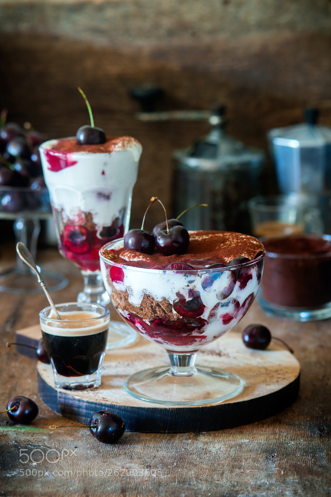 Nikon D600 sample photo. Cherry chocolate trifle photography
