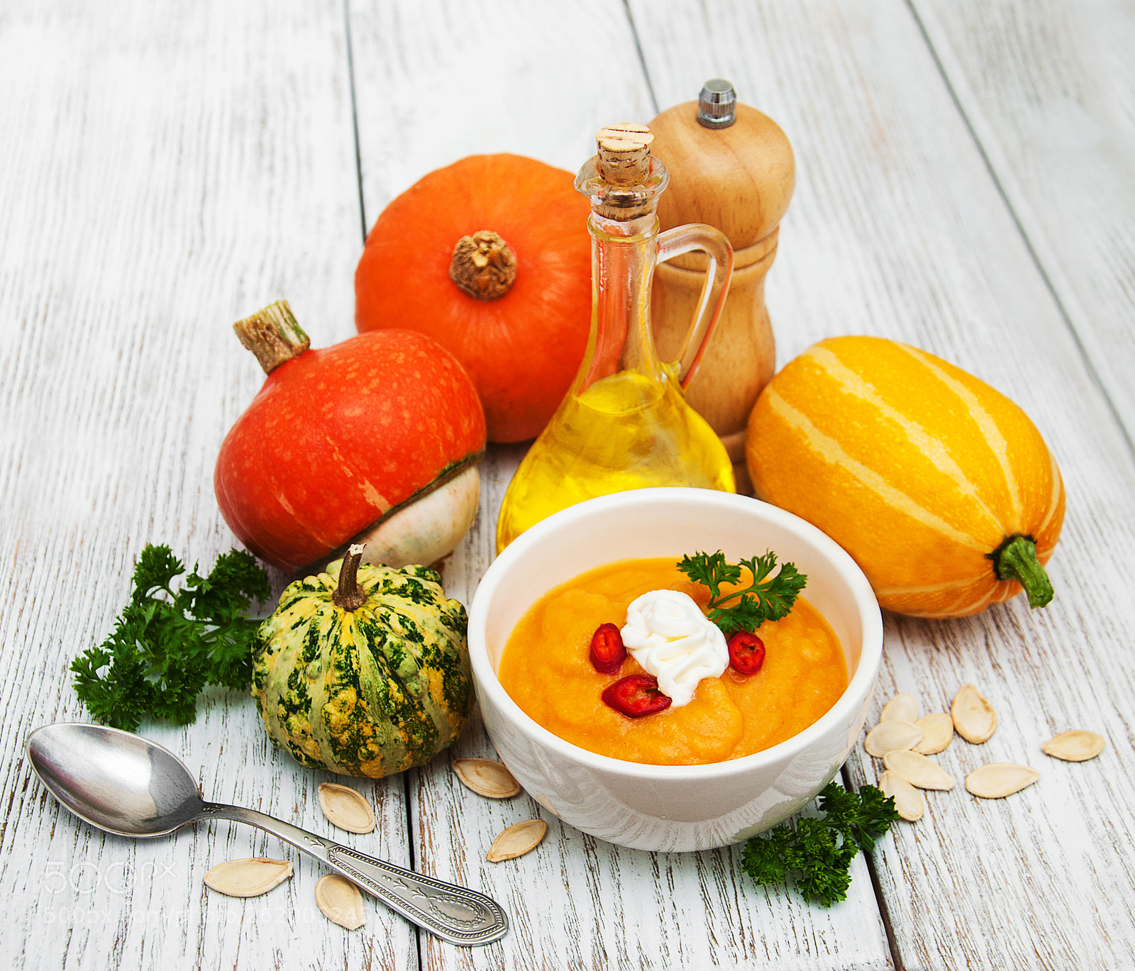 Nikon D90 sample photo. Pumpkin soup with fresh photography