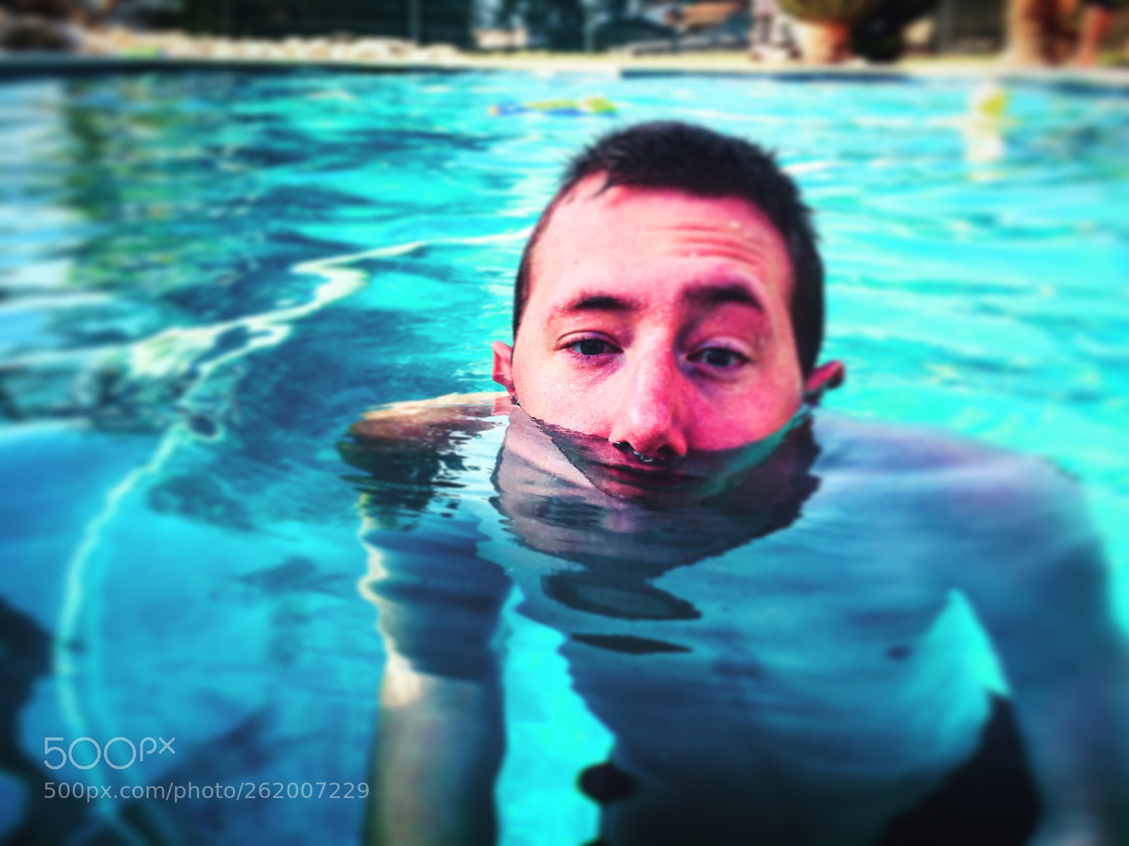 Apple iPhone 6s Plus sample photo. Face in the water 
 photography