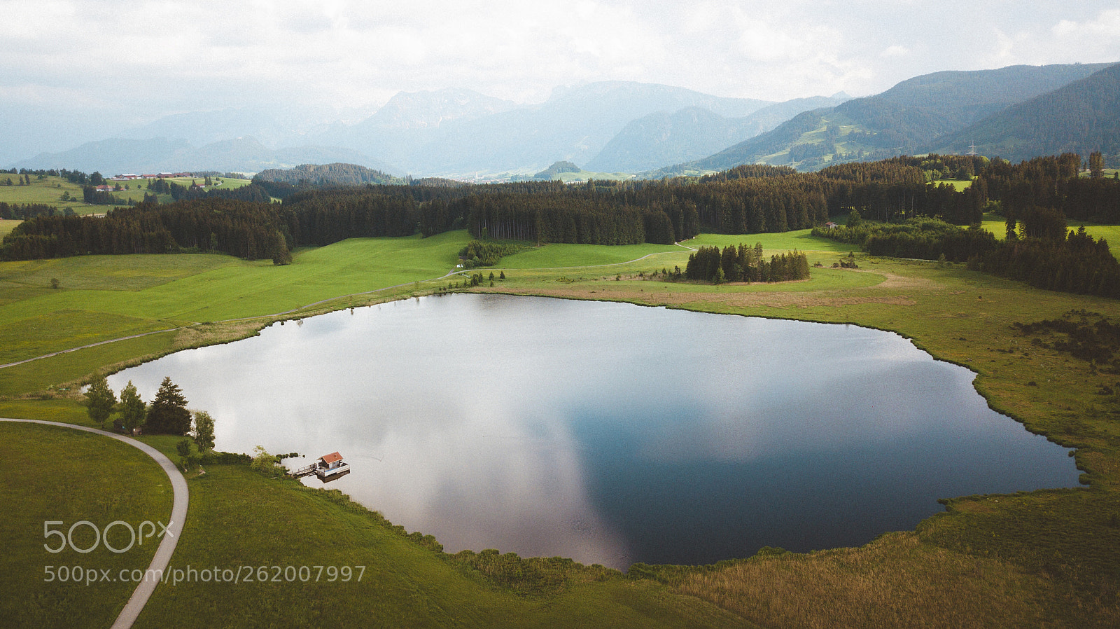 DJI FC220 sample photo. Flying above lake attlesee. photography