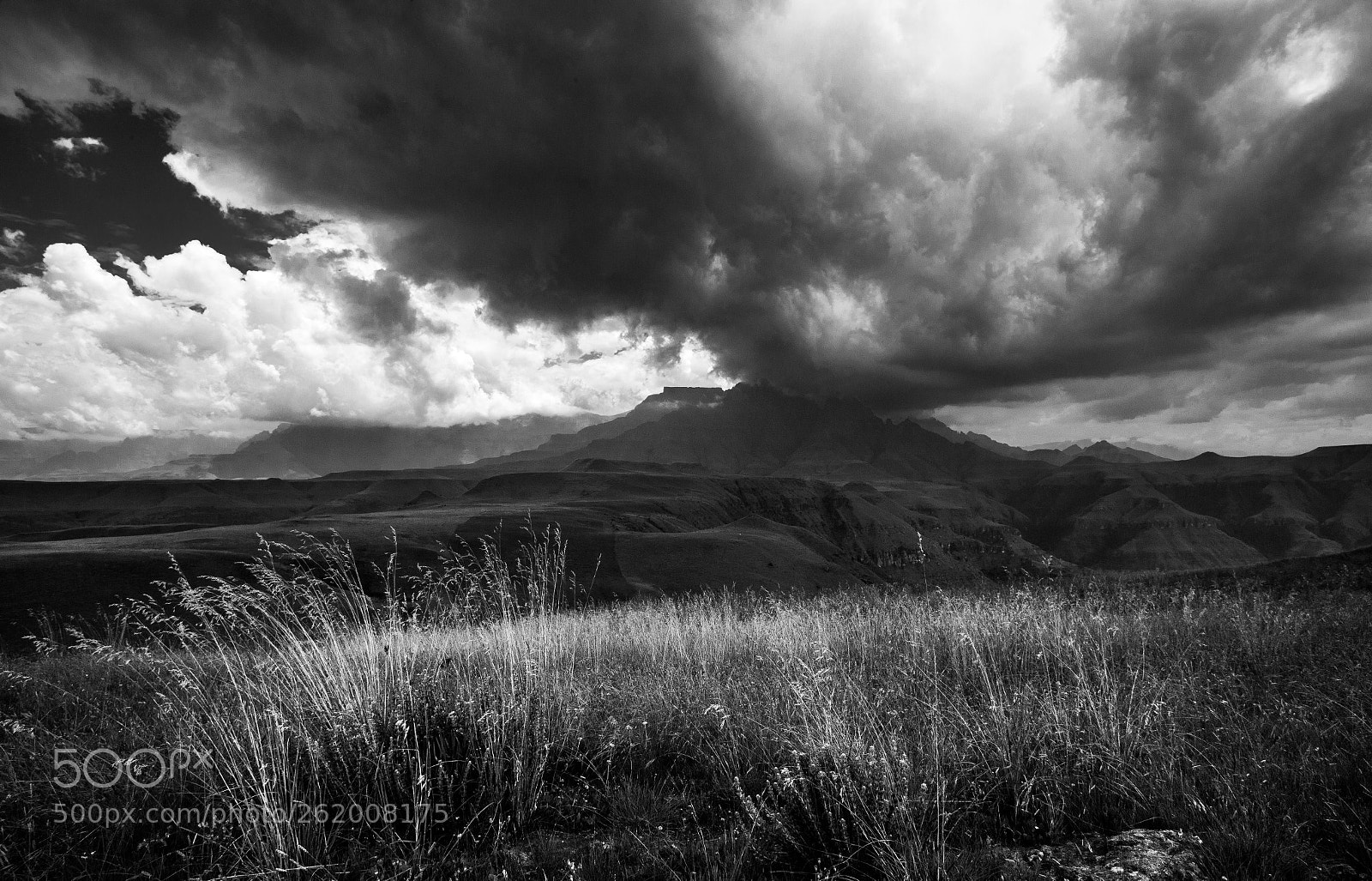 Canon EOS 6D sample photo. Storm over drakensberge photography