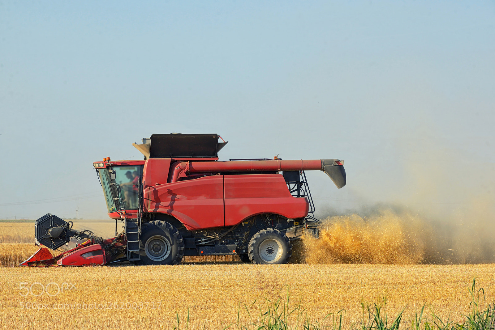 Nikon D610 sample photo. Harvesting combine in the photography