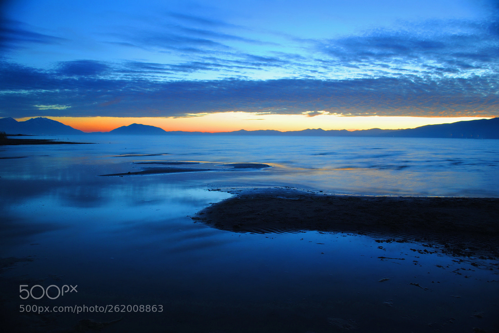 Nikon D3000 sample photo. Utah lake at dusk photography