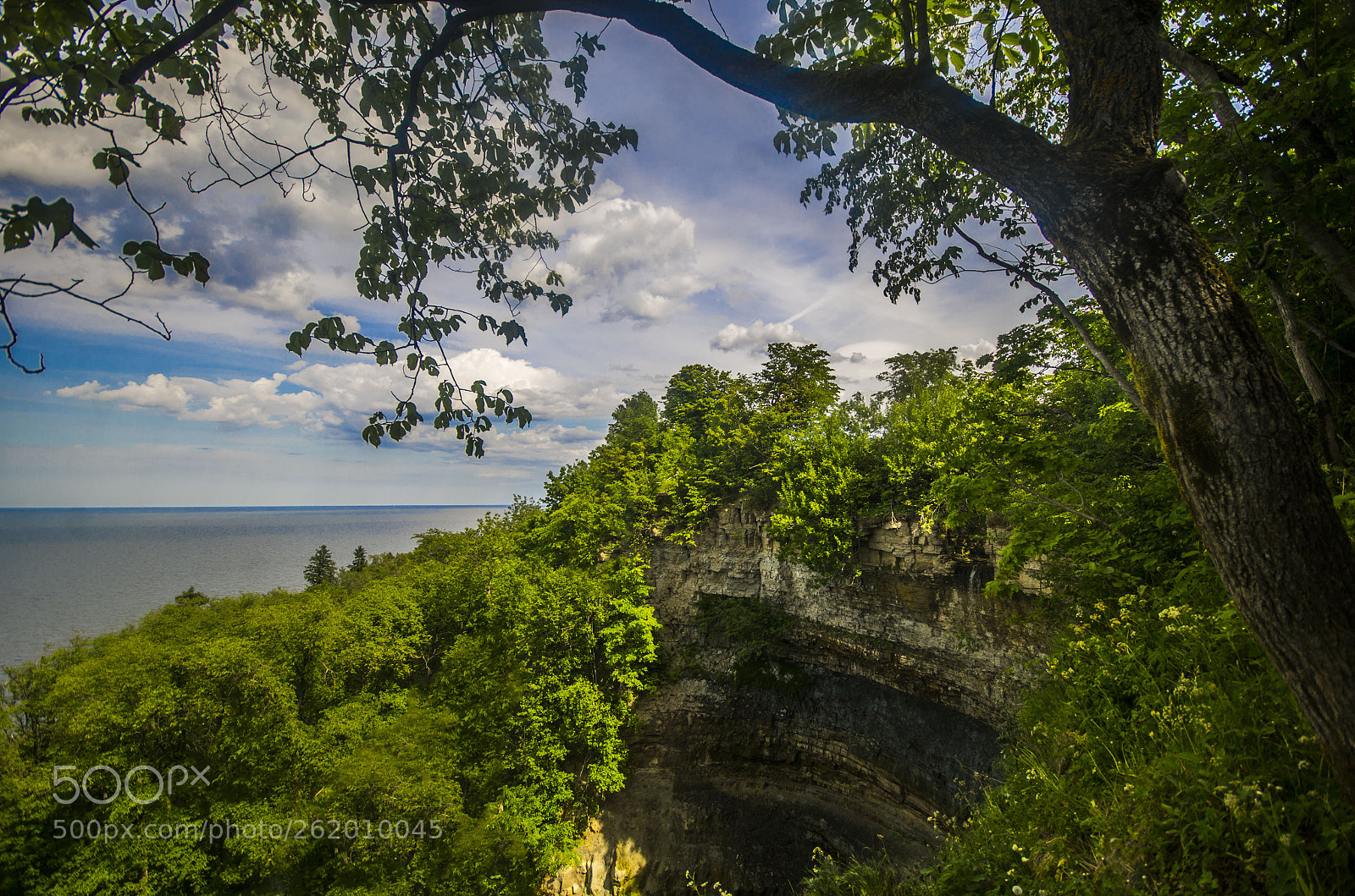 Pentax K-5 sample photo. Green cliff photography