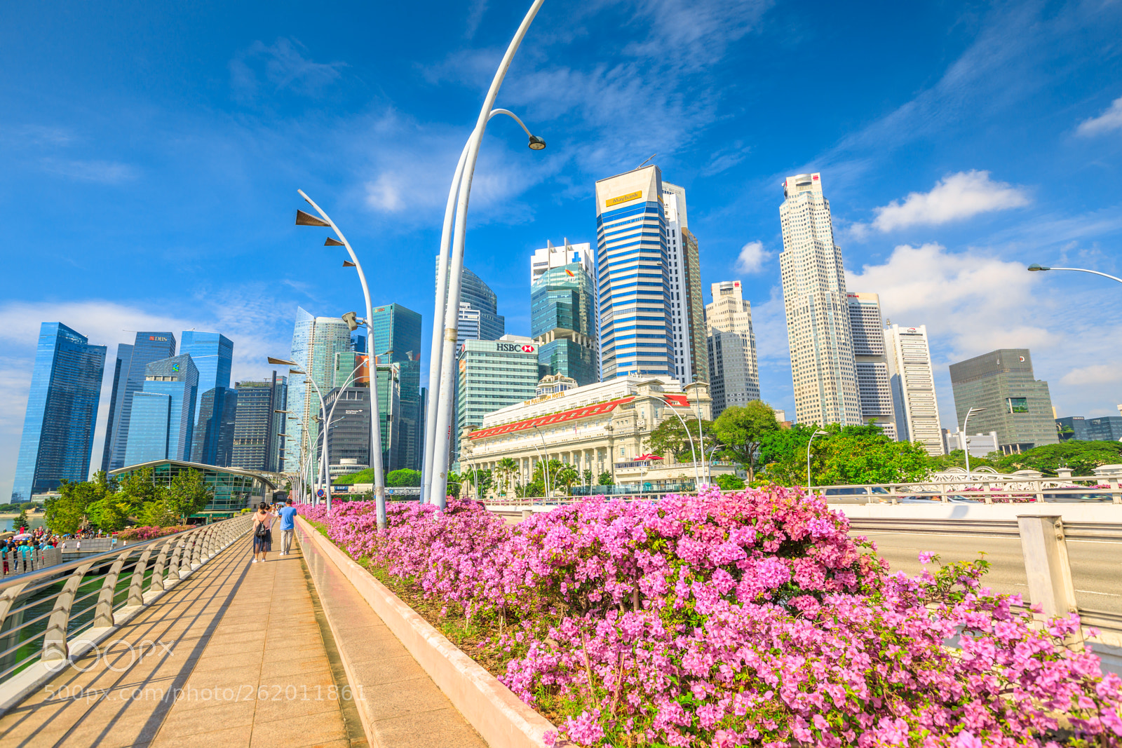 Canon EOS 5D Mark IV sample photo. Esplanade bridge singapore downtown photography