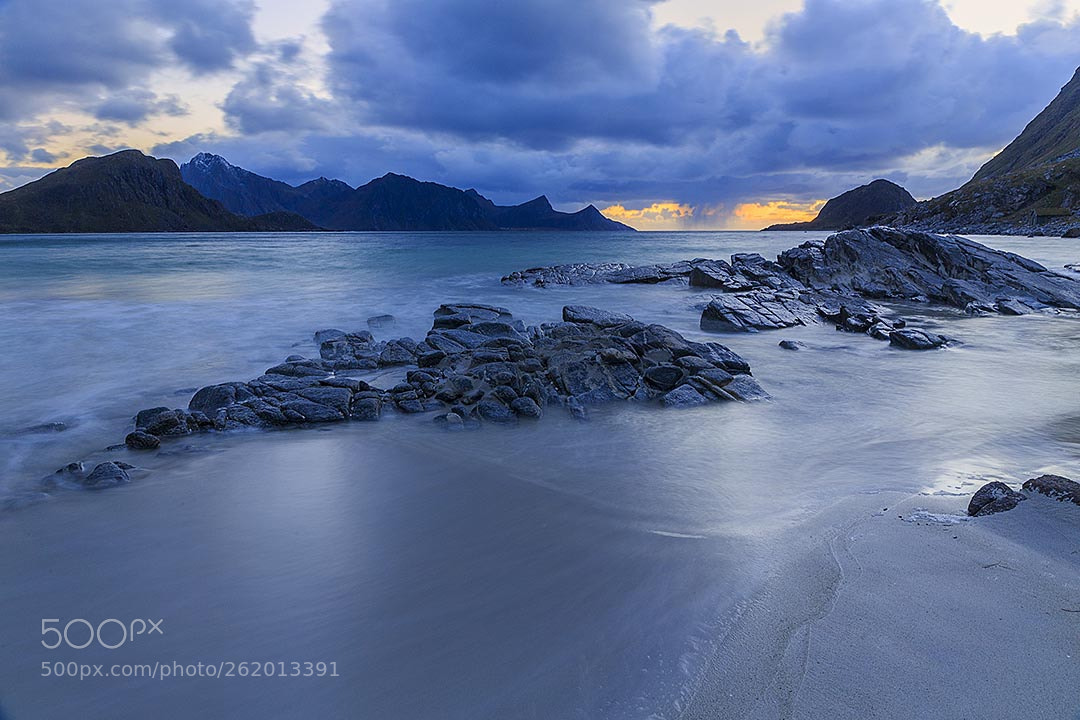 Canon EOS 6D sample photo. Late evening on haukland photography