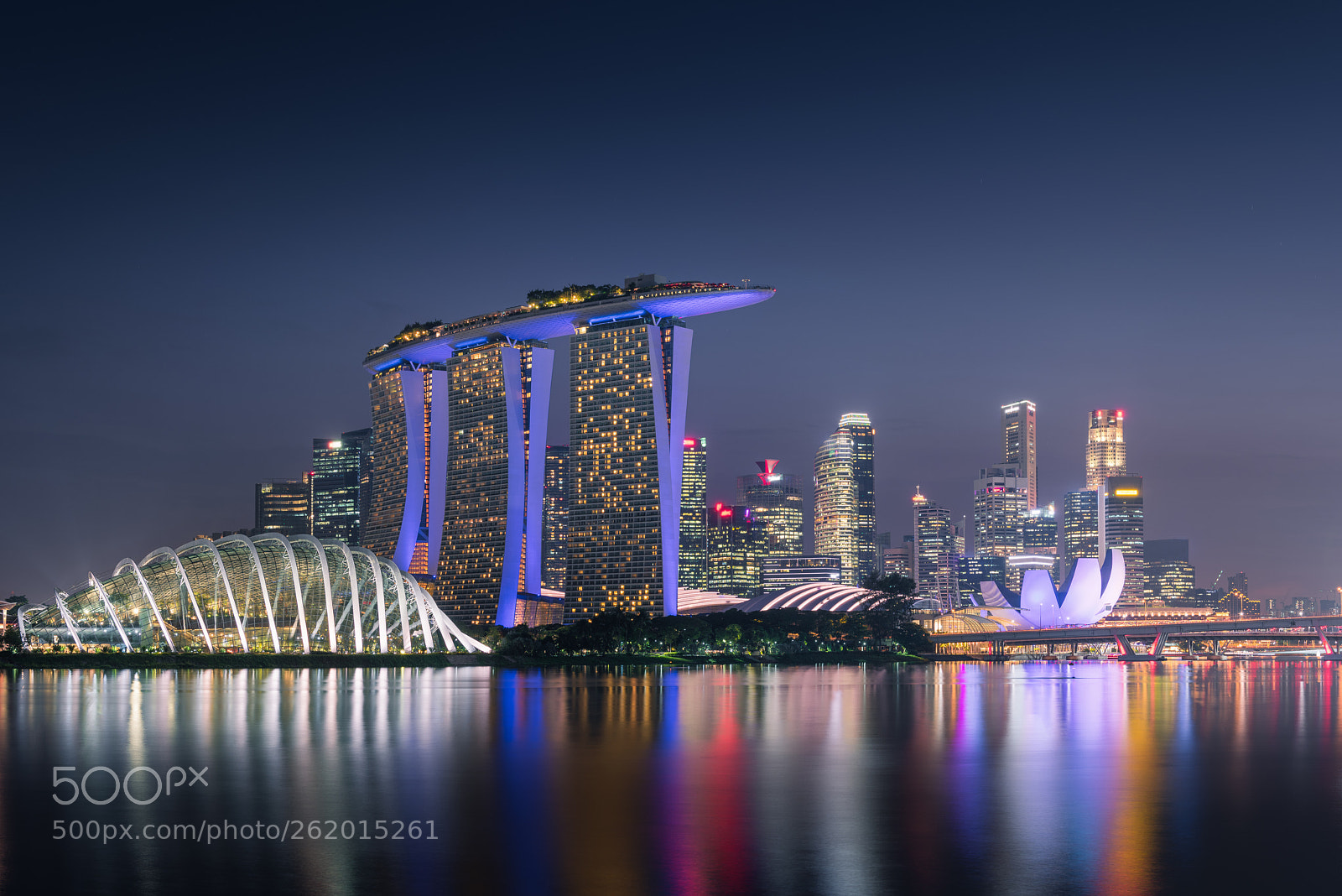 Nikon D810 sample photo. Singapore dark night photography