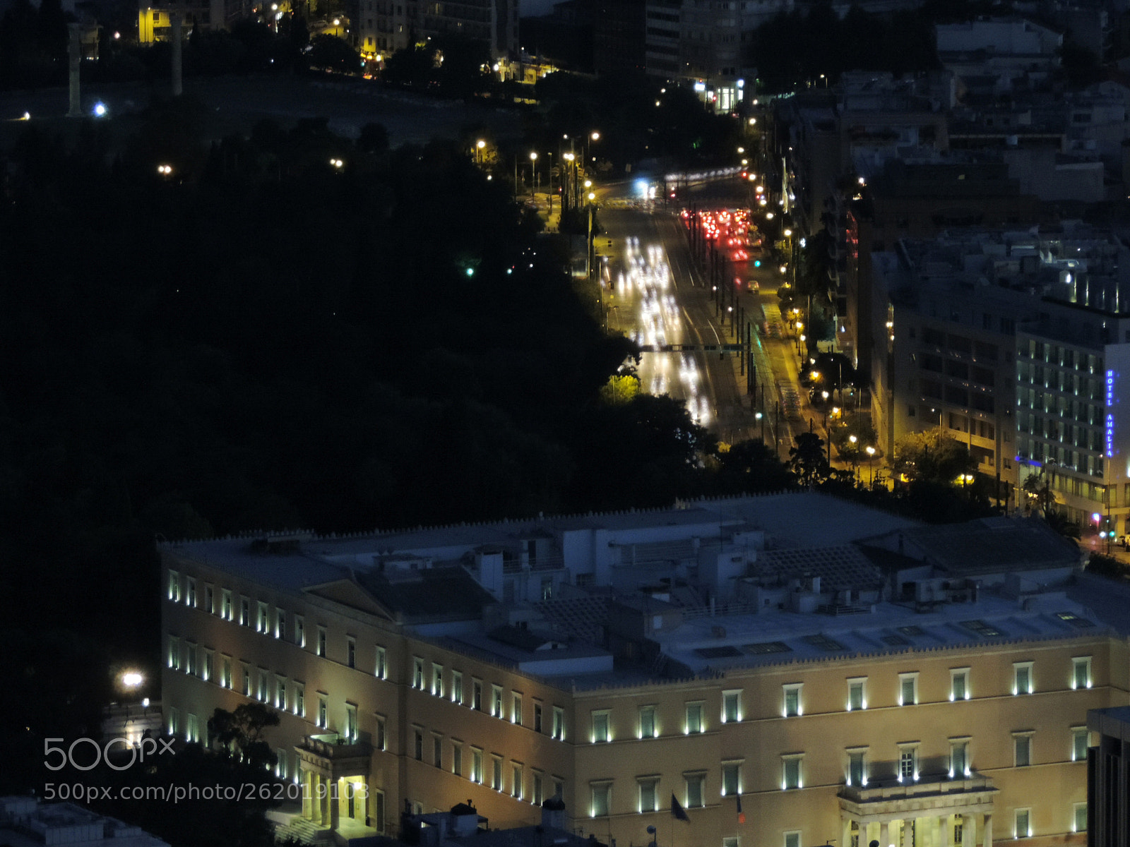 Nikon Coolpix P520 sample photo. Parliament from lycabettus hill photography